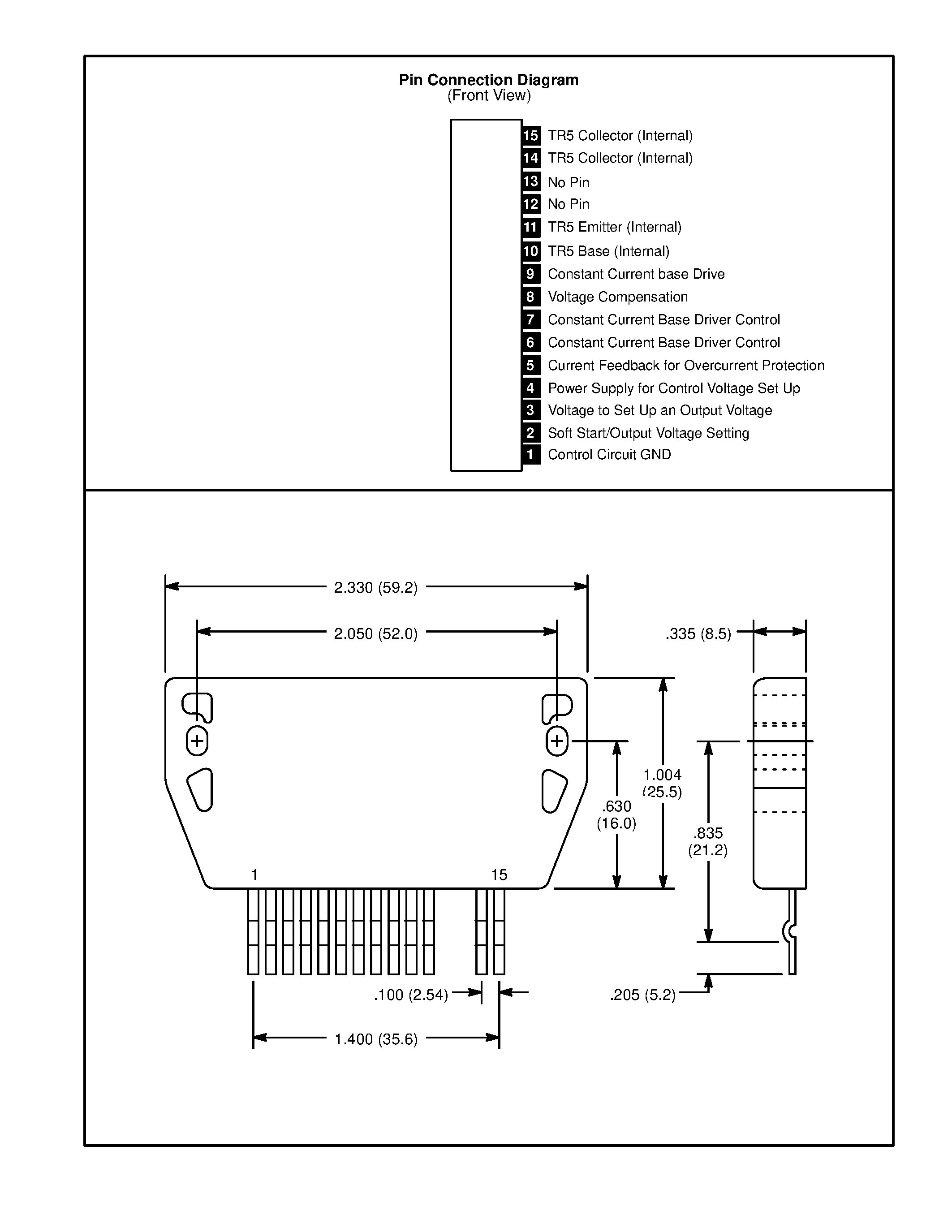 Datasheet NTE1870 - Integrated Circuit Module - Color TV Switching Regulator page 2