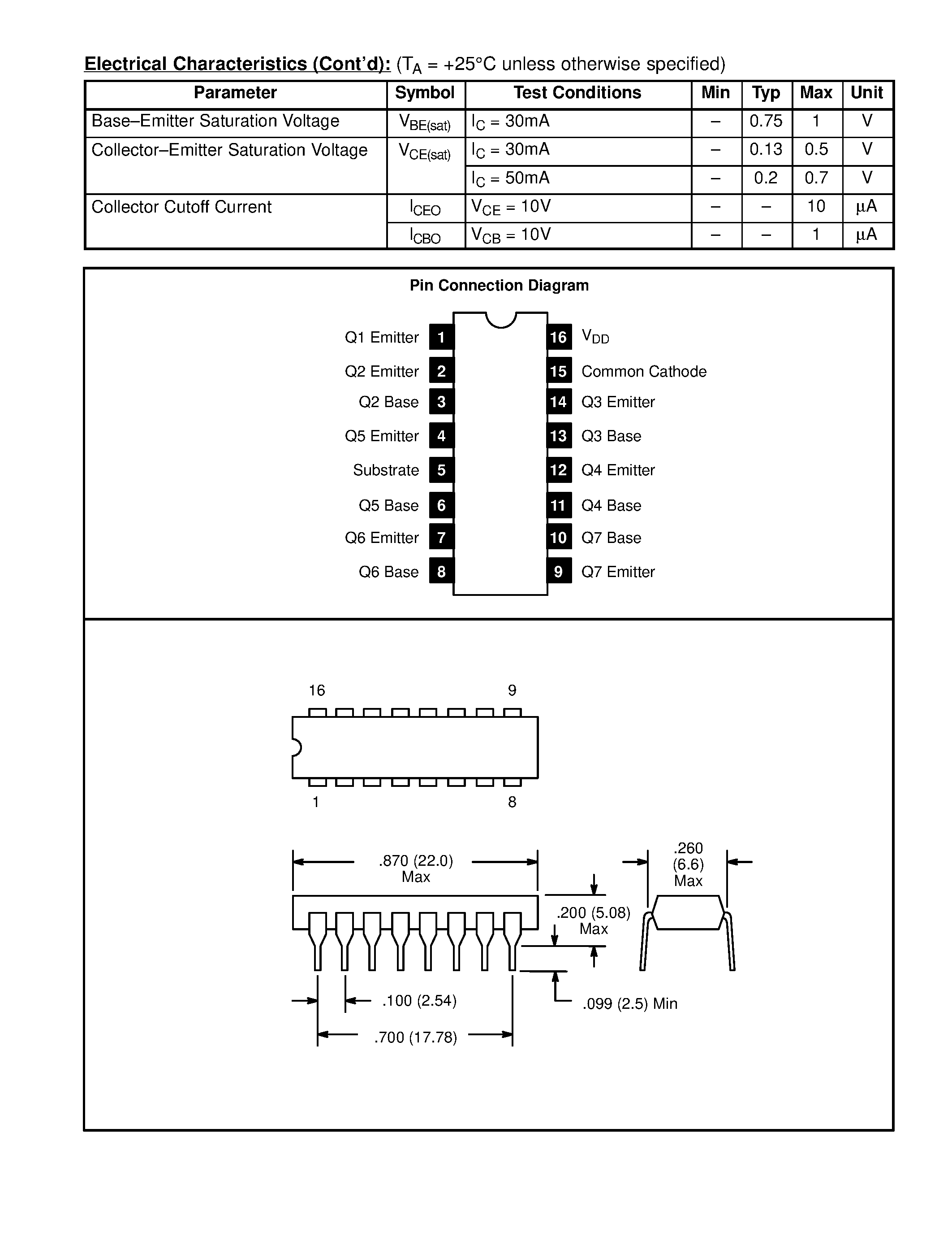 Даташит на микросхему NTE2023 страница 2 Даташит NTE2023 - Integrated Circuit General Purpose / High Current 7-Segment Display Driver страница 2