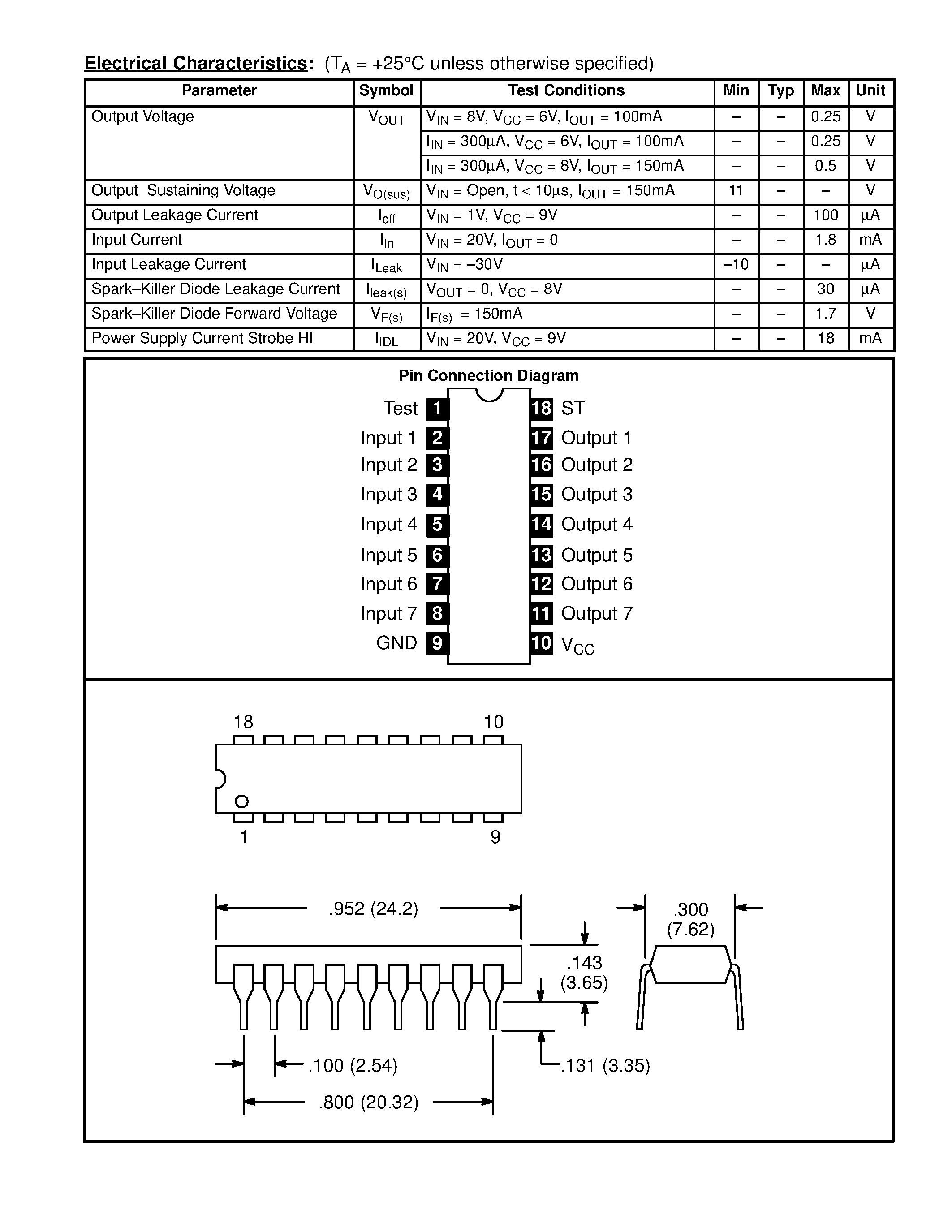 Даташит NTE2080 - Integrated Circuit 7-Stage Driver Array страница 2