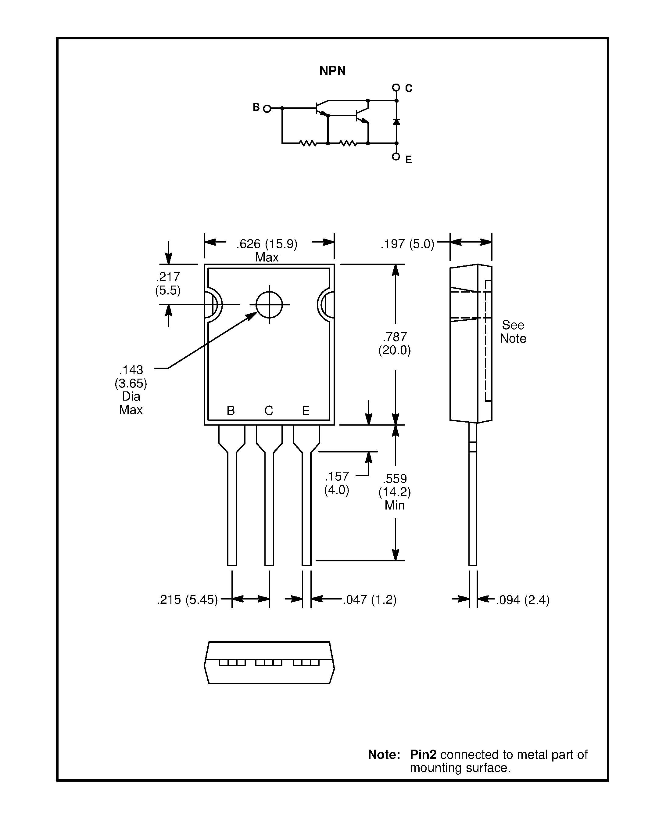 Datasheet NTE2557 page 2 Datasheet NTE2557 - Silicon NPN Transistor Darlington / High Voltage Switch / Power Amp page 2