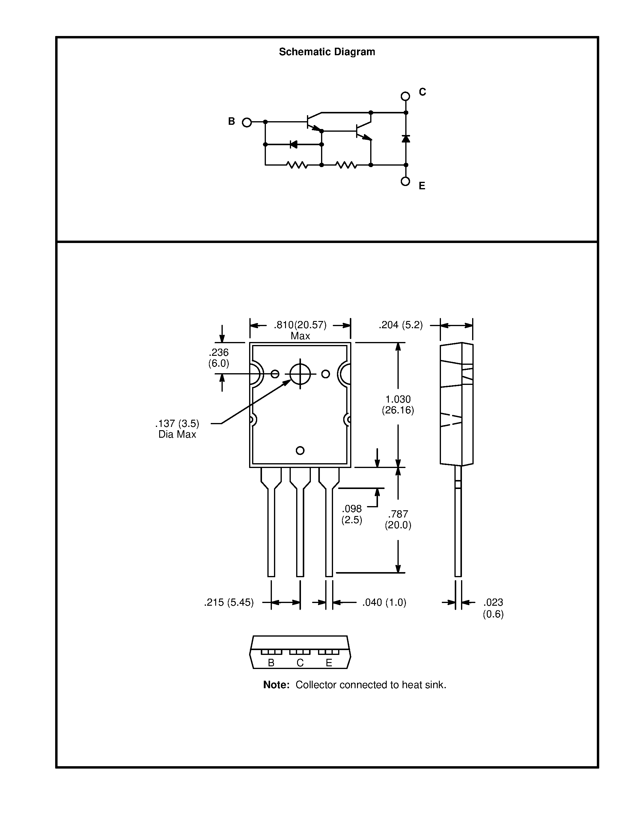 Даташит NTE2558 - Silicon NPN Transistor Darlington / High Voltage / High Speed Switch w/ Damper Diode страница 2