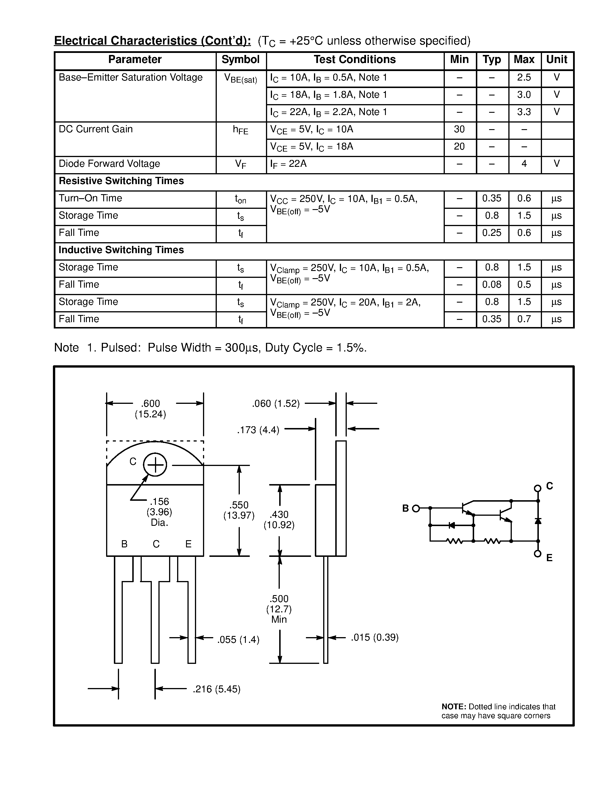 Даташит на микросхему NTE256 страница 2 Даташит NTE256 - Silicon NPN Transistor Darlington w/Damper Diode страница 2