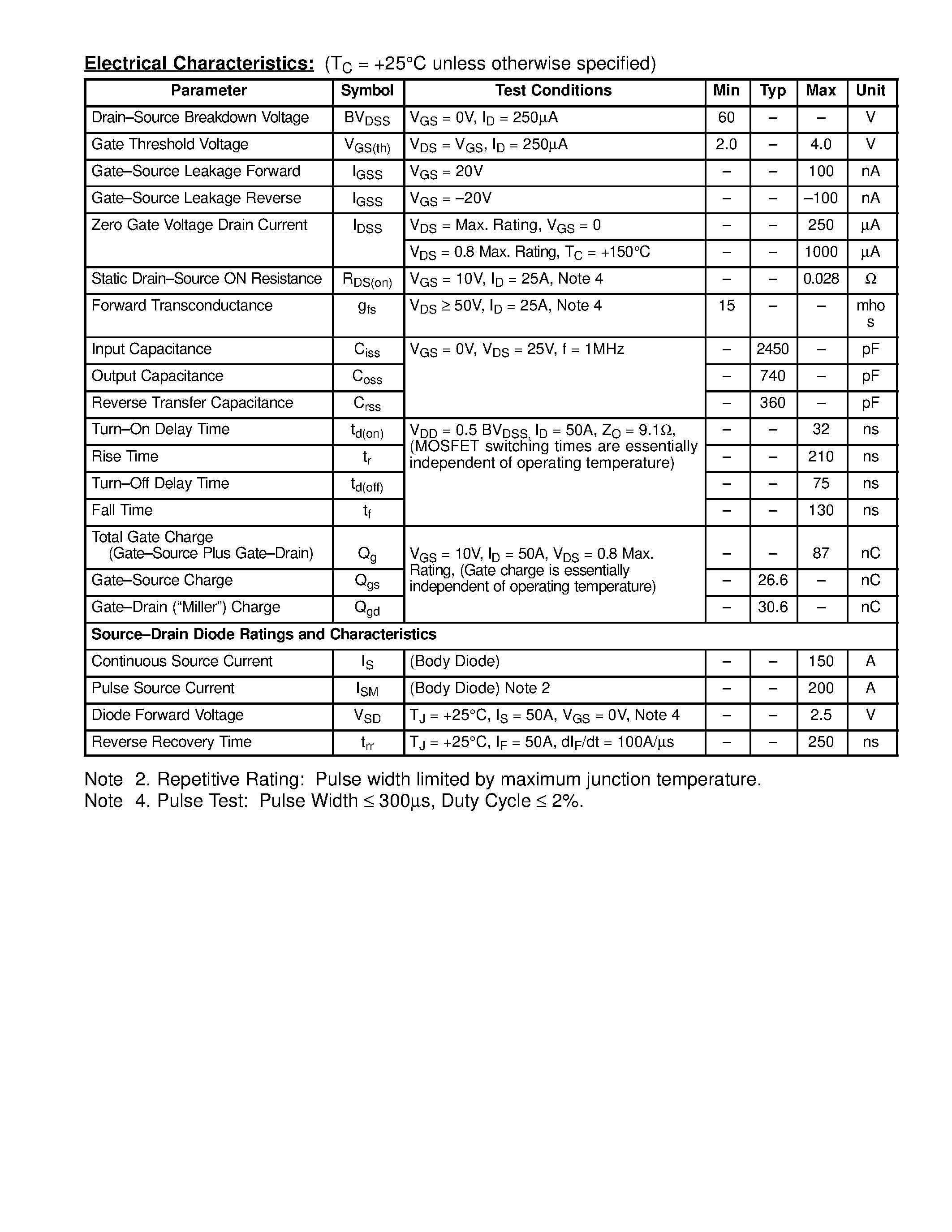 Datasheet NTE2941 - MOSFET N-Ch / Enhancement Mode High Speed Switch page 2