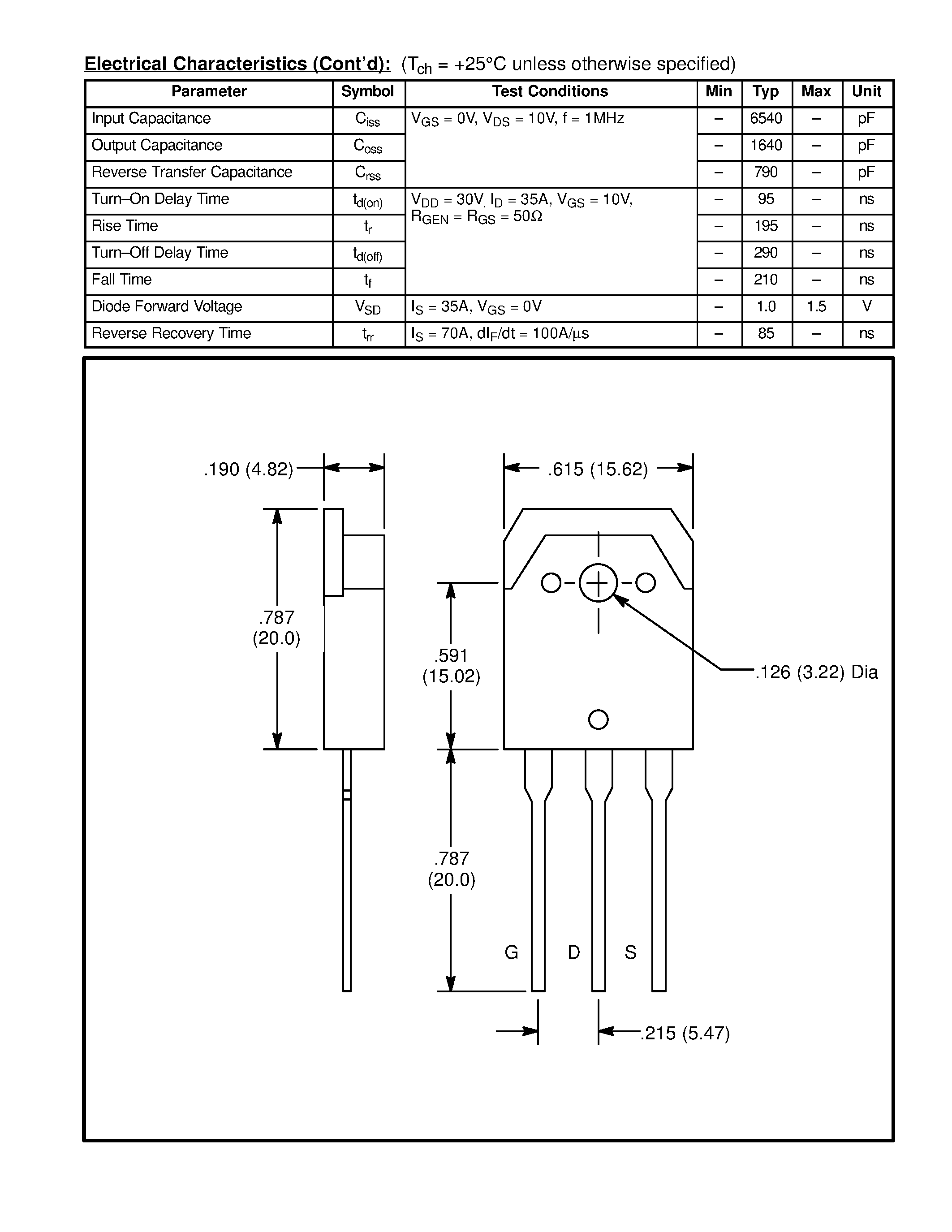 Datasheet NTE2966 page 2 Datasheet NTE2966 - MOSFET N-Channel / Enhancement Mode High Speed Switch page 2