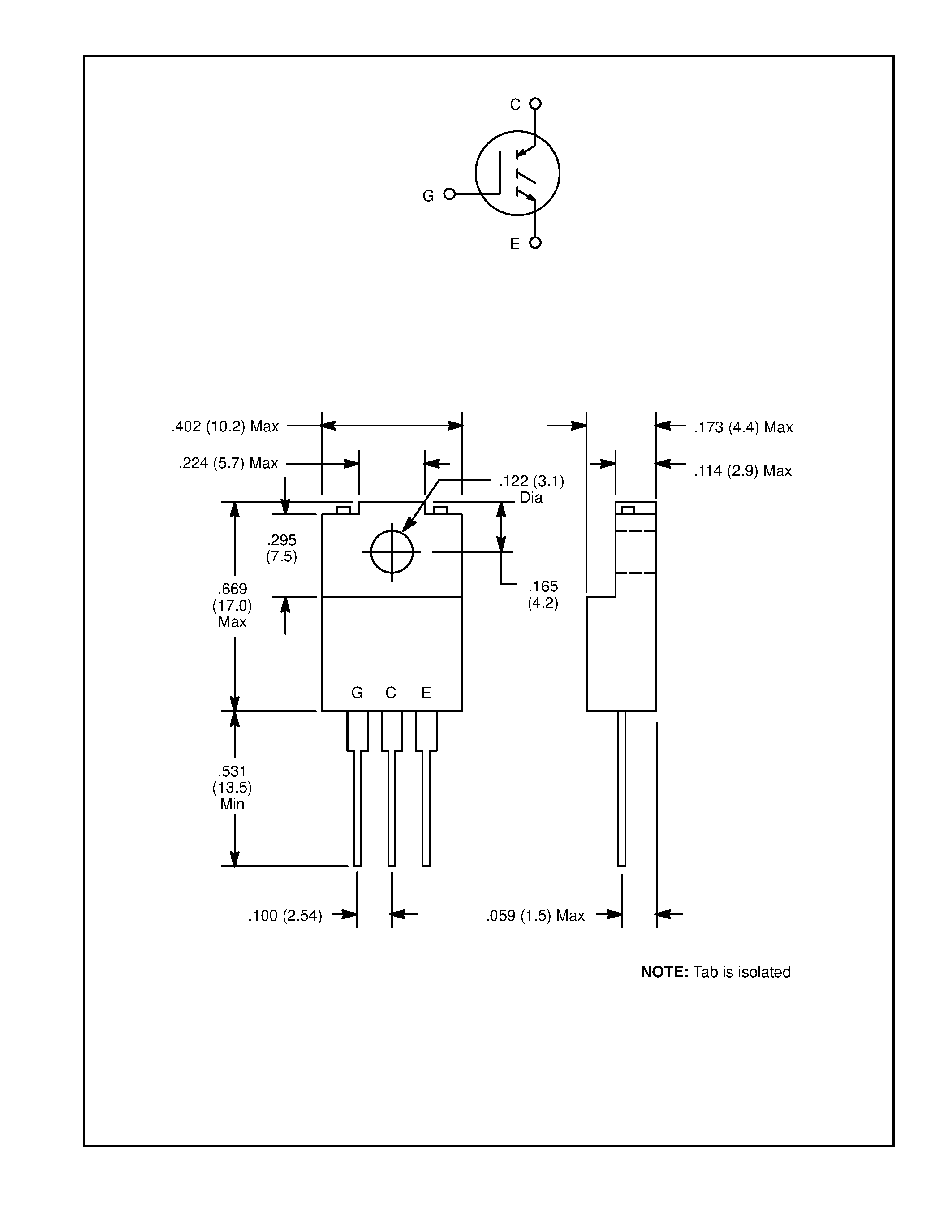 Datasheet NTE3303 - Insulated Gate Bipolar Transistor N-Channel Enhancement Mode / High Speed Switch page 2