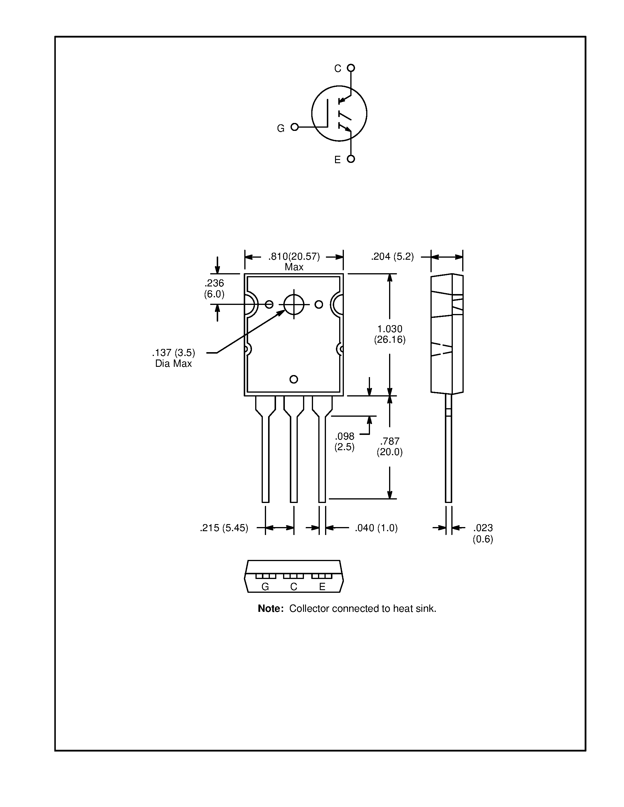 Datasheet NTE3322 - Insulated Gate Bipolar Transistor N-Channel Enhancement Mode / High Speed Switch page 2