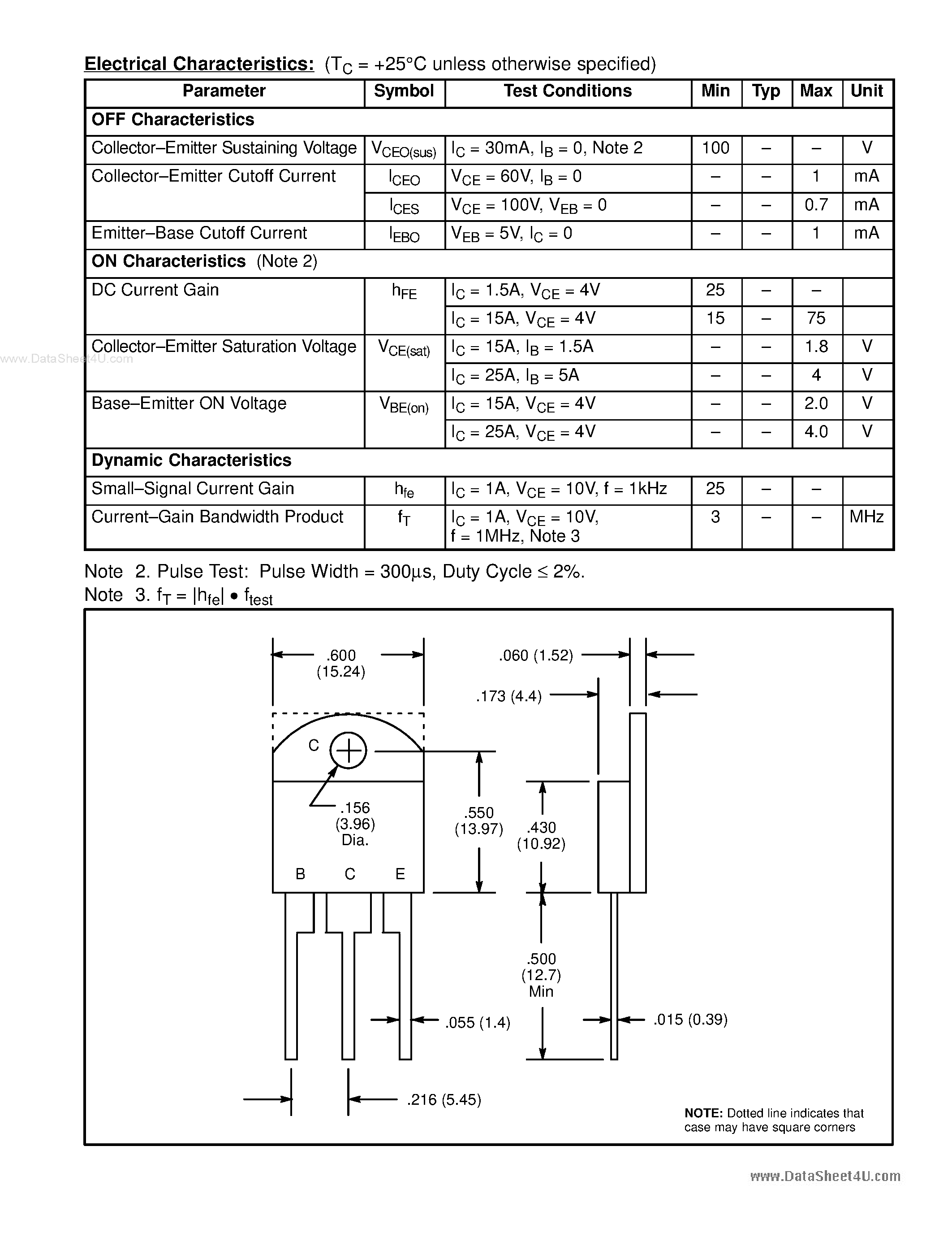 Datasheet NTE393(PNP) - Silicon Complementary Transistors General Purpose page 2
