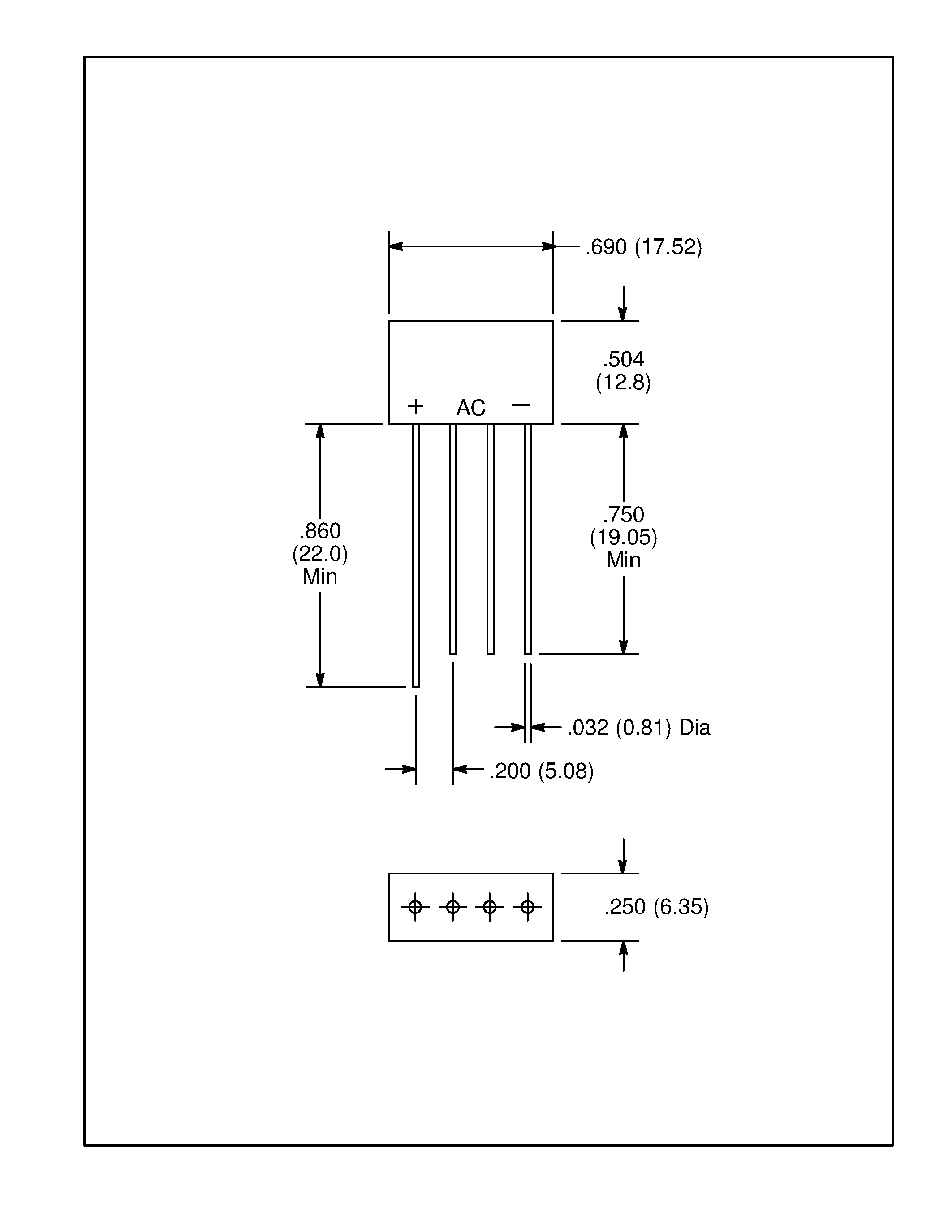 Datasheet NTE5311 - Single Phase Bridge Rectifier 4 Amp page 2