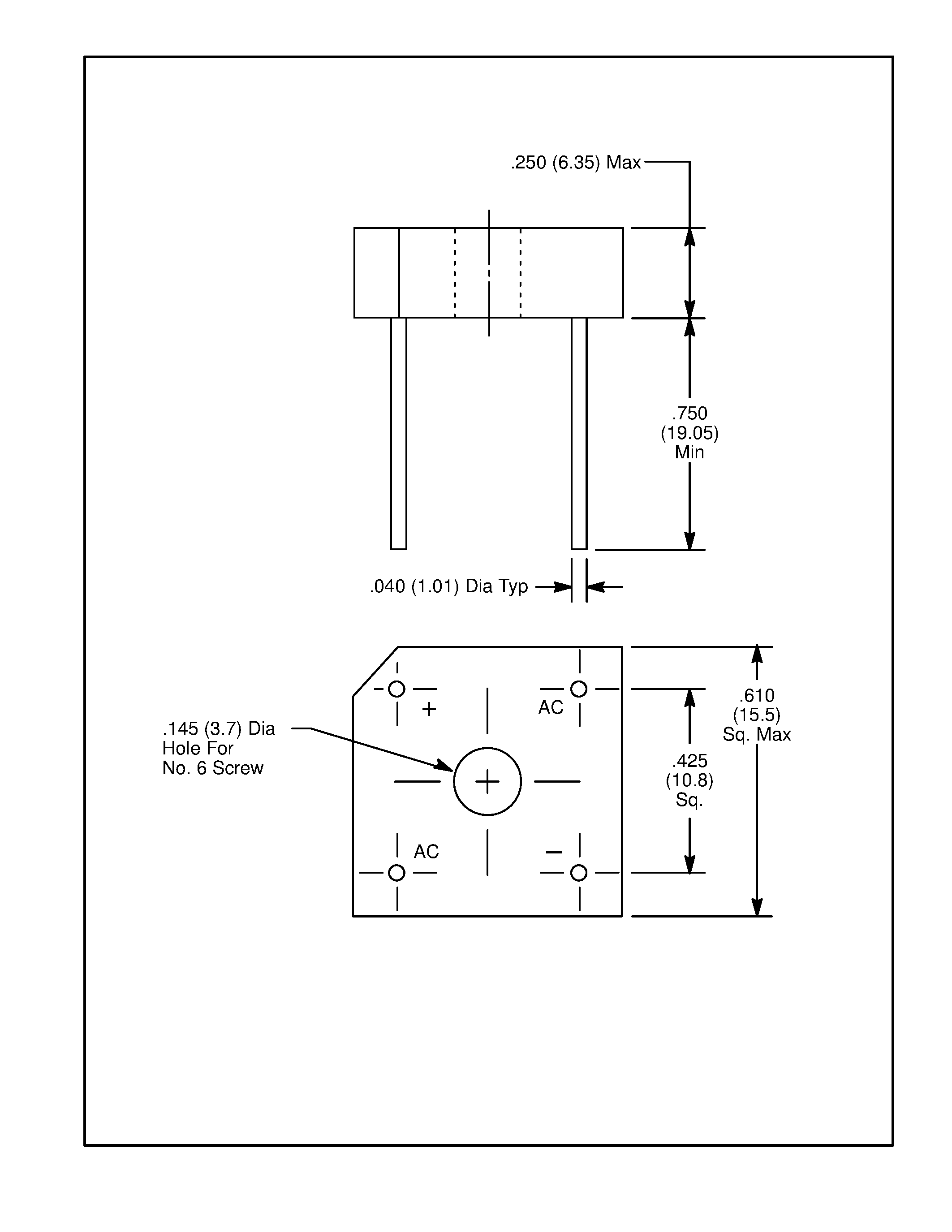 Даташит NTE5312 - Single Phase Bridge Rectifier 8 Amp страница 2