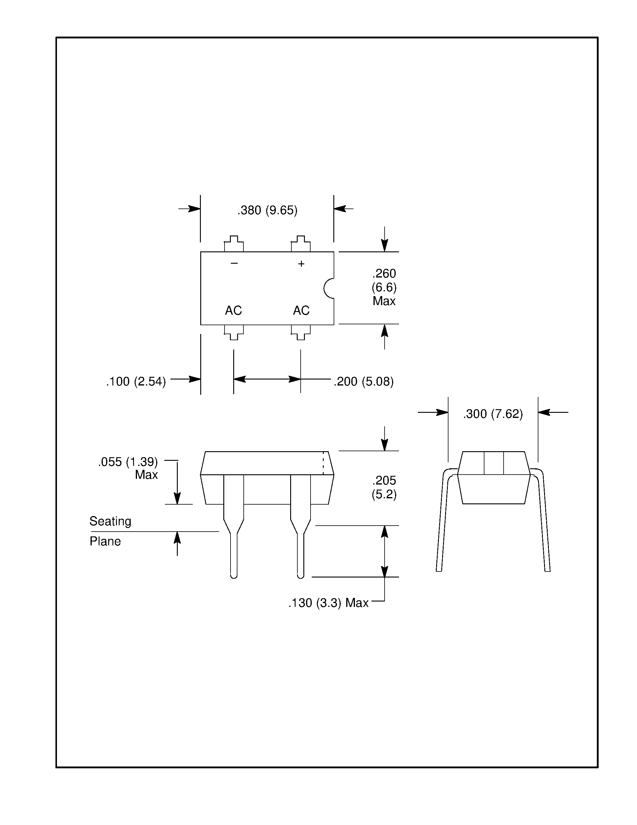 Даташит NTE5332 - Silicon Bridge Rectifier / 1A страница 2