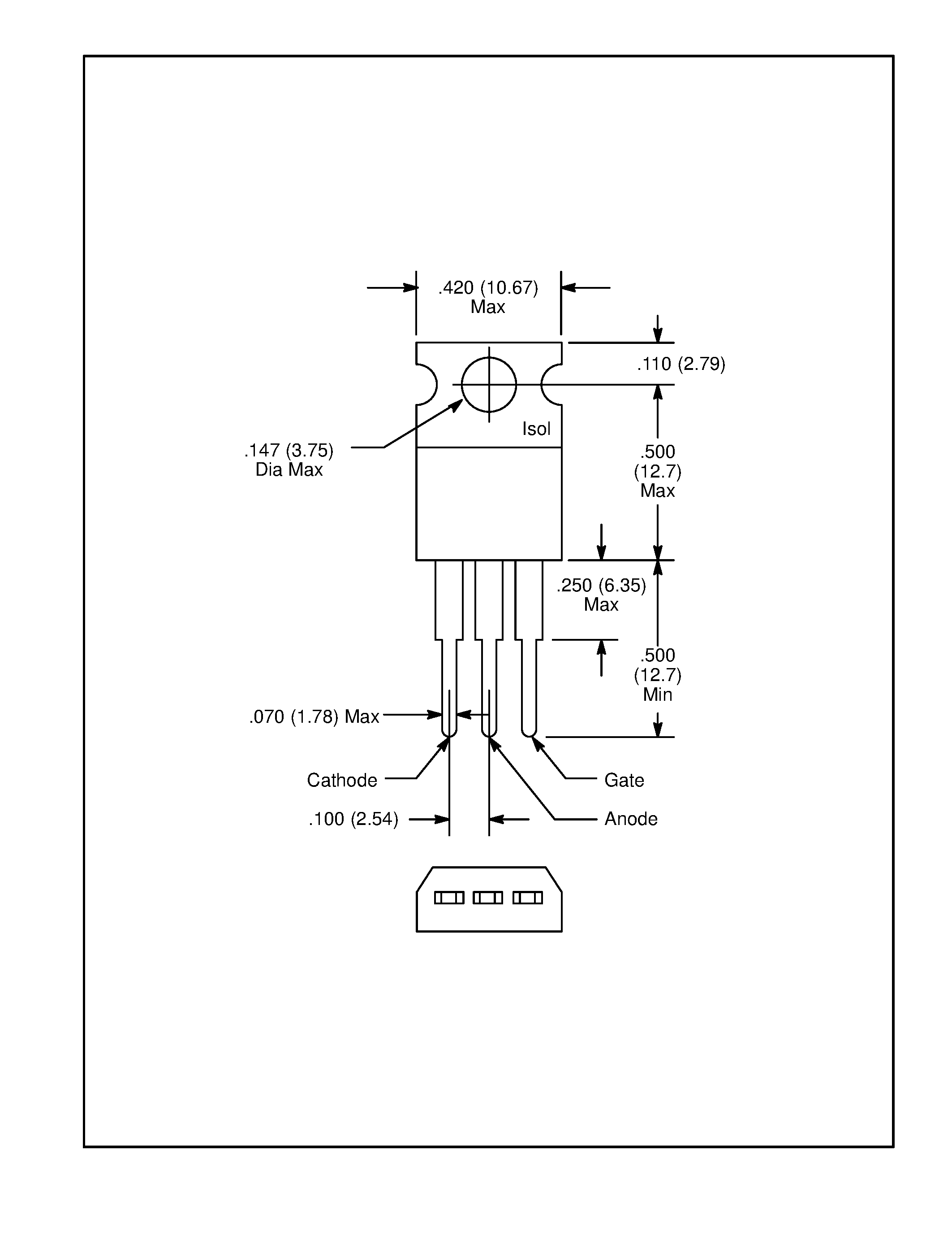 Даташит NTE5426 - Silicon Controlled Rectifier (SCR) Sensitive Gate страница 2