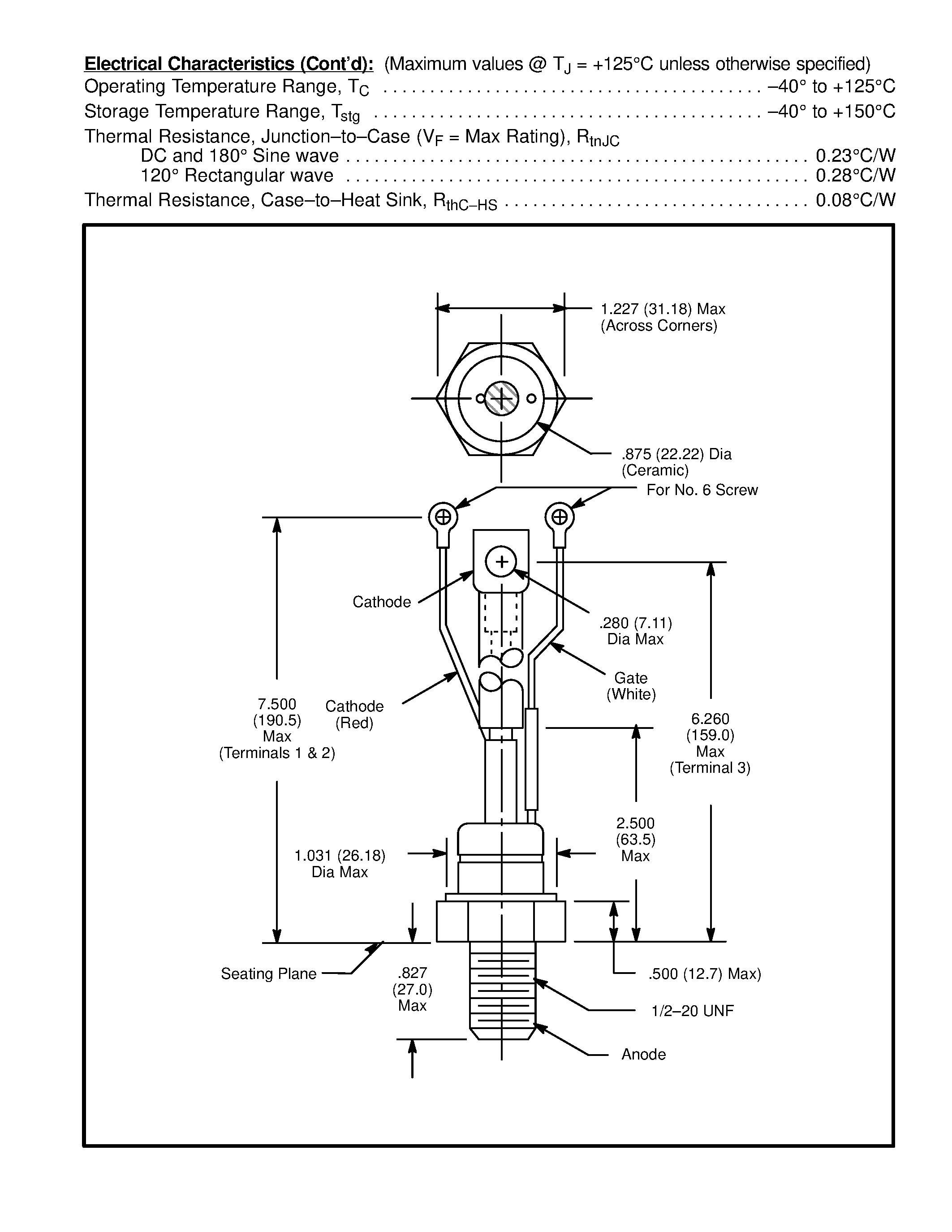Даташит NTE5576 - Silicon Controlled Rectifier страница 2