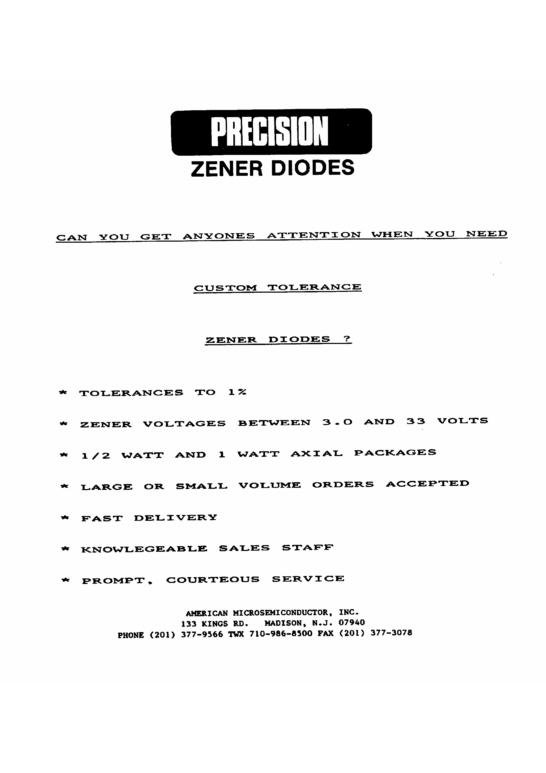 Datasheet 1N60 page 1 Datasheet 1N60 - Zender Diodes page 1