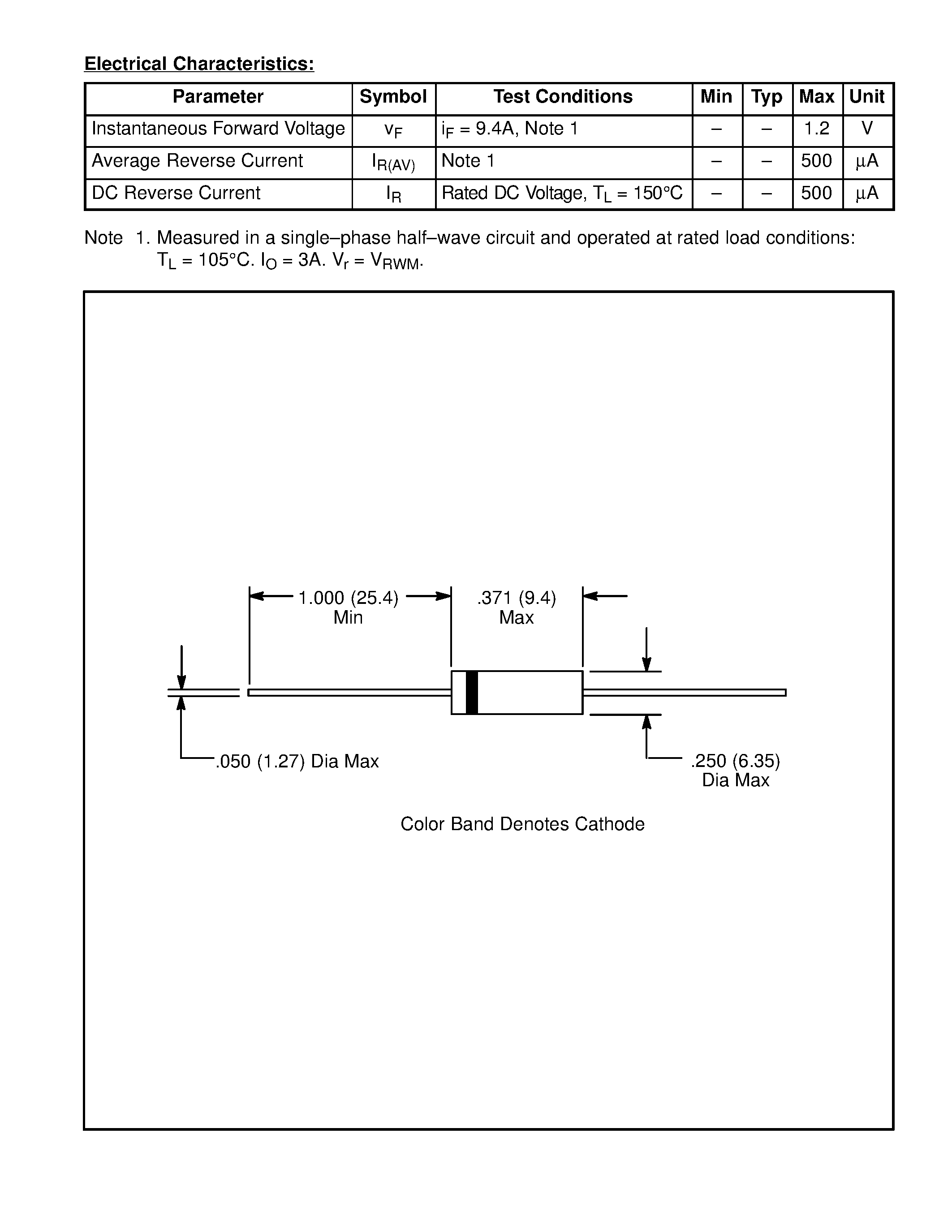 Datasheet NTE5809 page 2 Datasheet NTE5809 - Axial Lead Standard Recovery Silicon Rectifiers / 3 Amp page 2