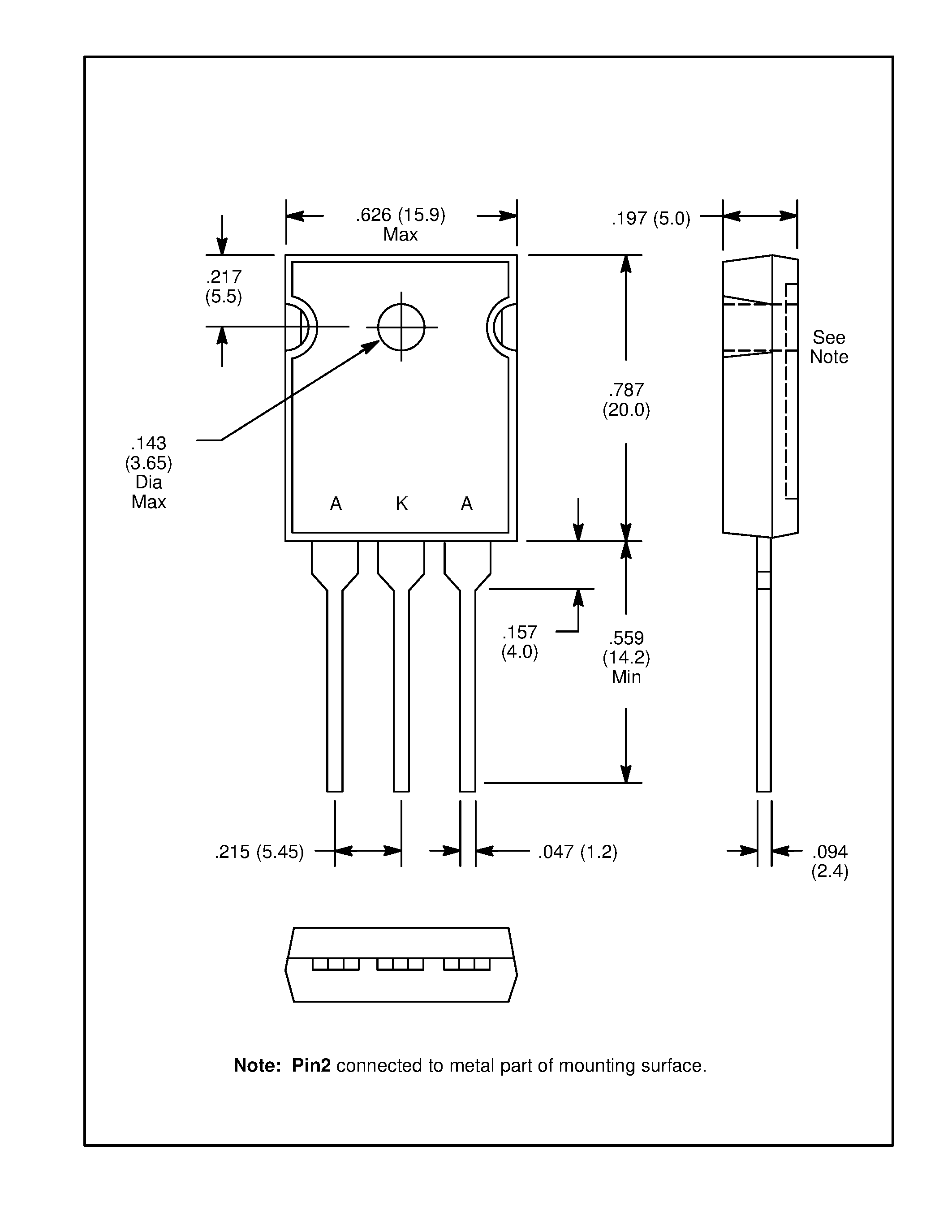 Даташит NTE6092 - Silicon Schottky Barrier Rectifier страница 2