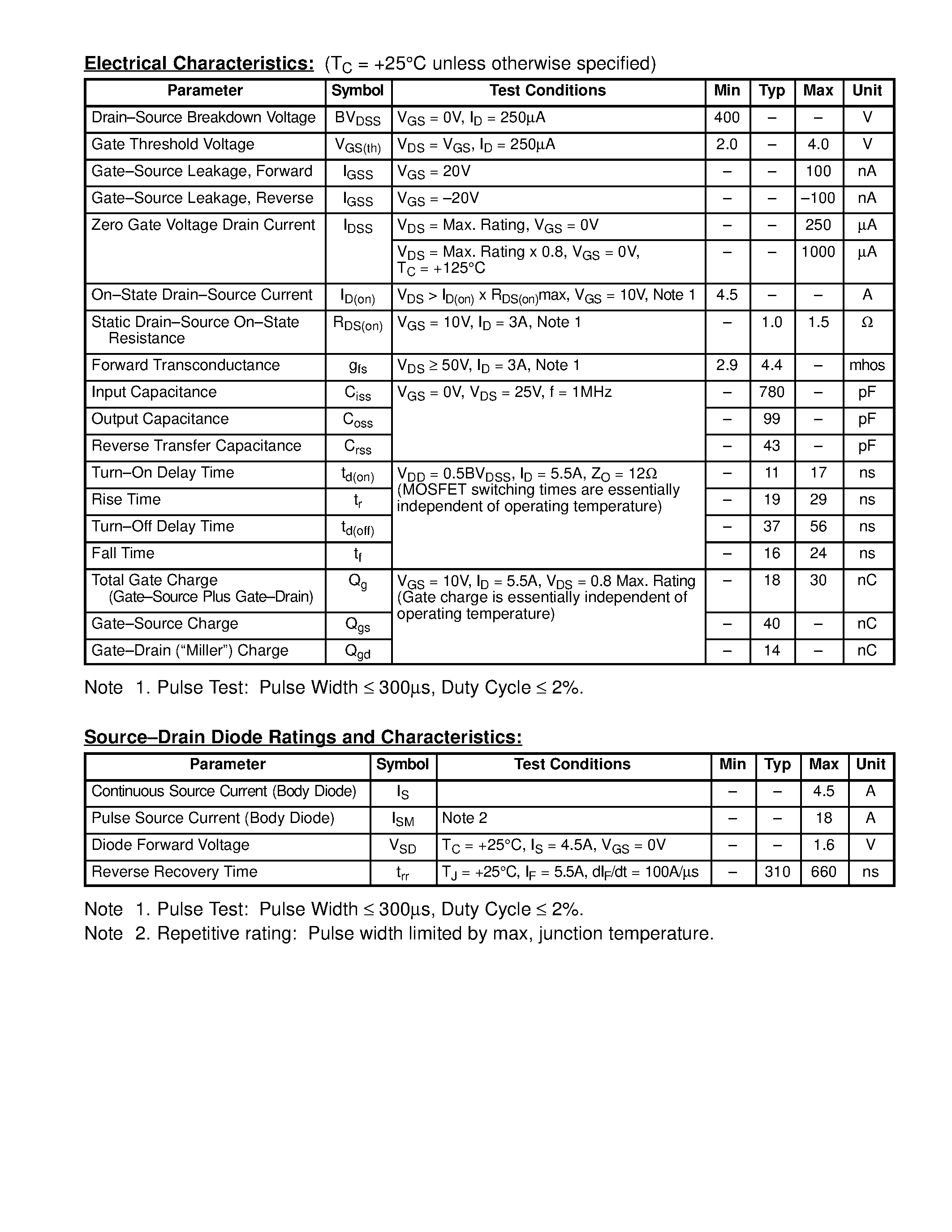 Datasheet NTE67 - MOSFET N-Ch / Enhancement Mode High Speed Switch page 2