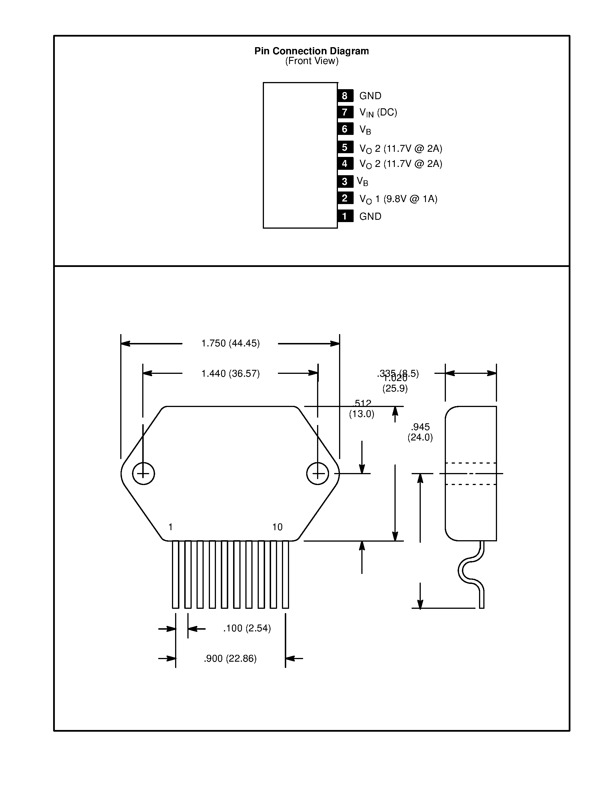 Datasheet NTE7024 - Integrated Circuit Module / 2 Output Positive Voltage Regulator for VCR page 2