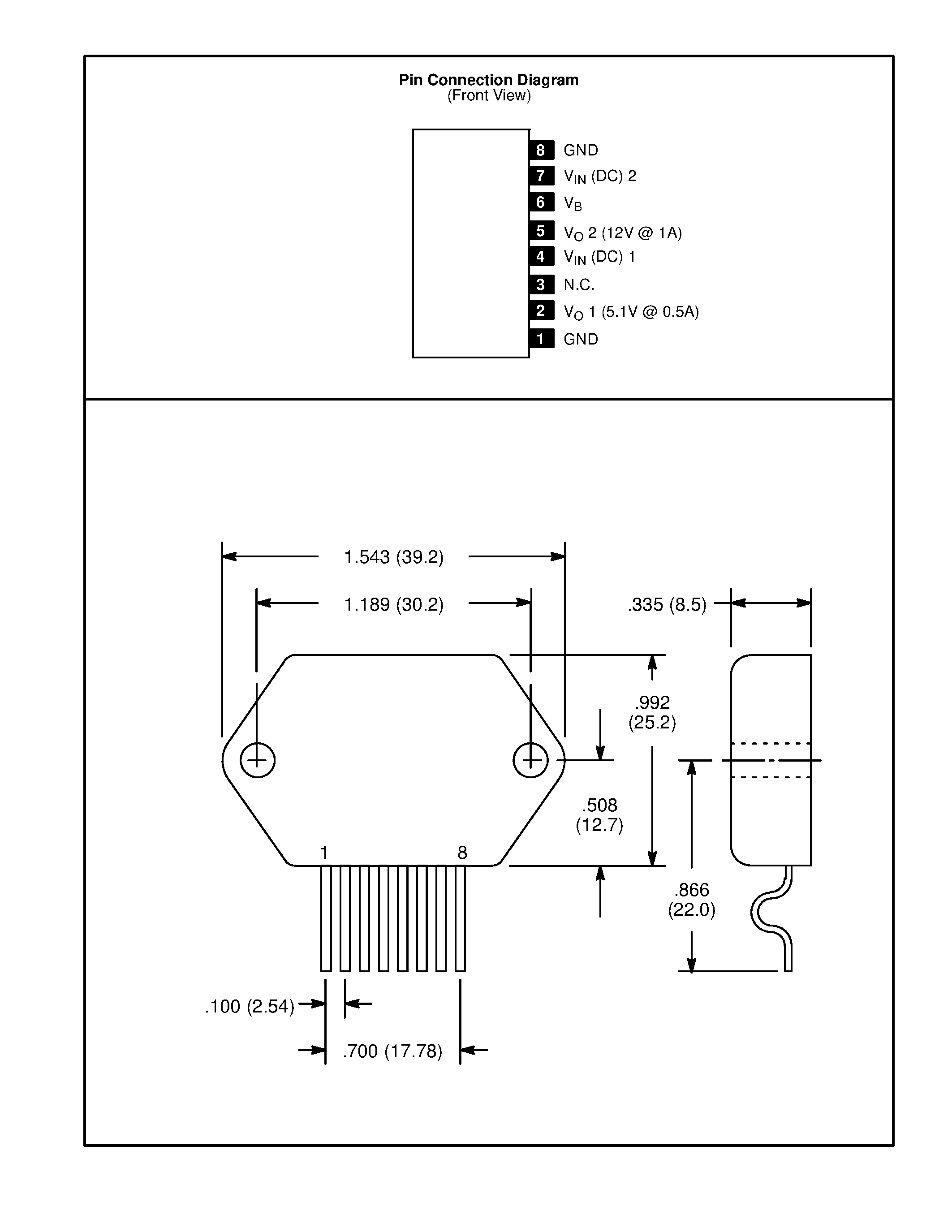 Datasheet NTE7026 - Integrated Circuit Module / 2 Output Positive Voltage Regulator for VCR page 2