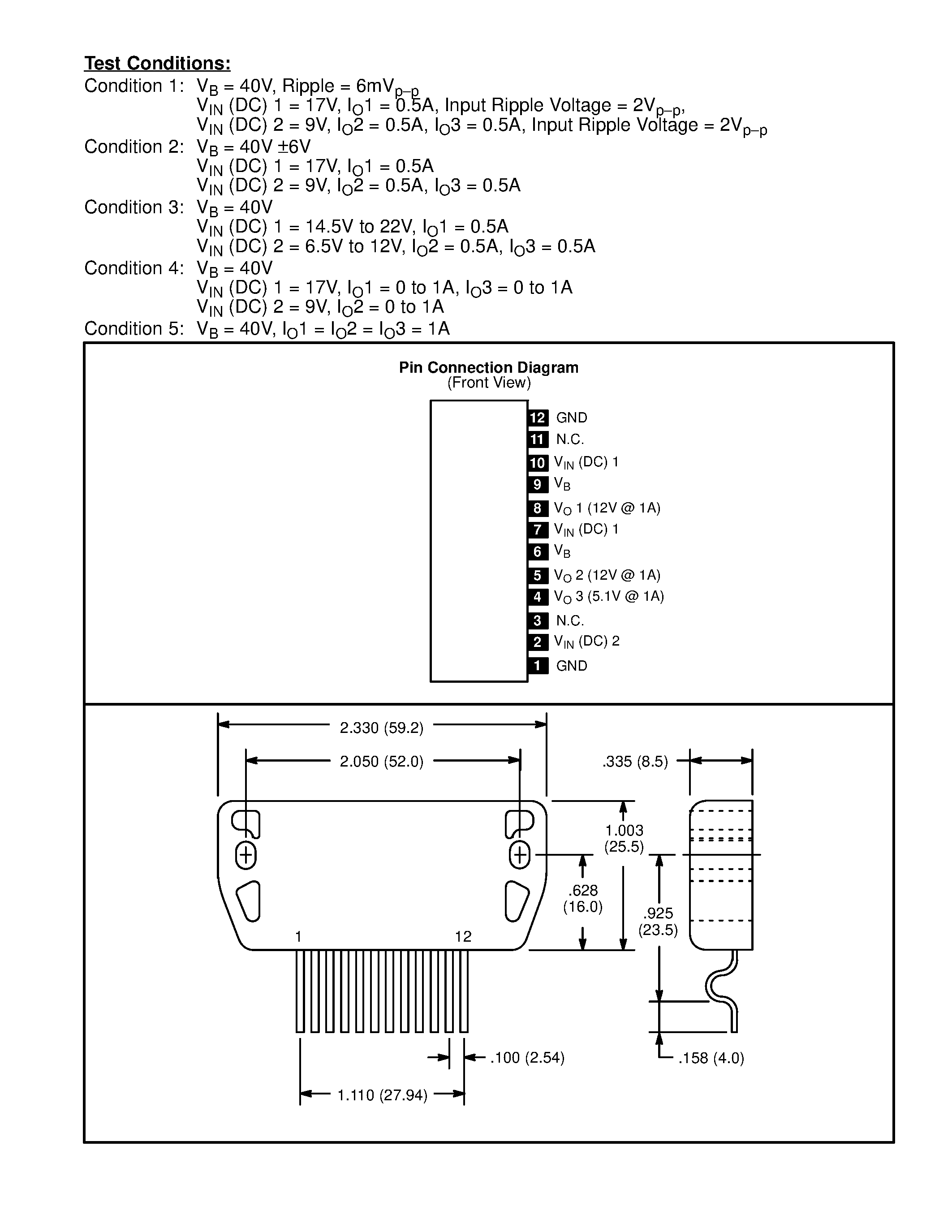 Datasheet NTE7034 page 2 Datasheet NTE7034 - Integrated Circuit Module / 3 Output Positive Voltage Regulator for VCR page 2