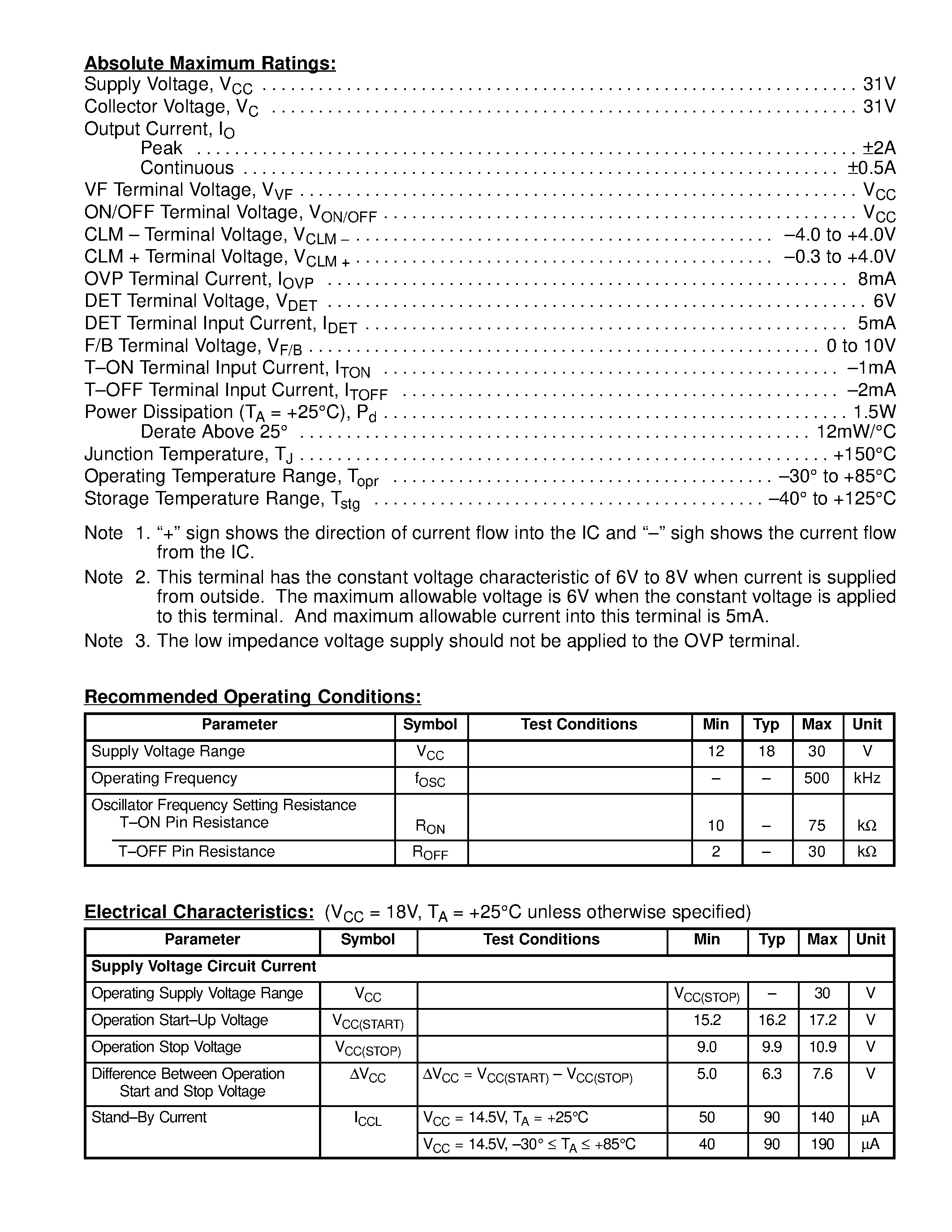 Datasheet NTE7109 - Integrated Circuit Switching Regulator Control page 2