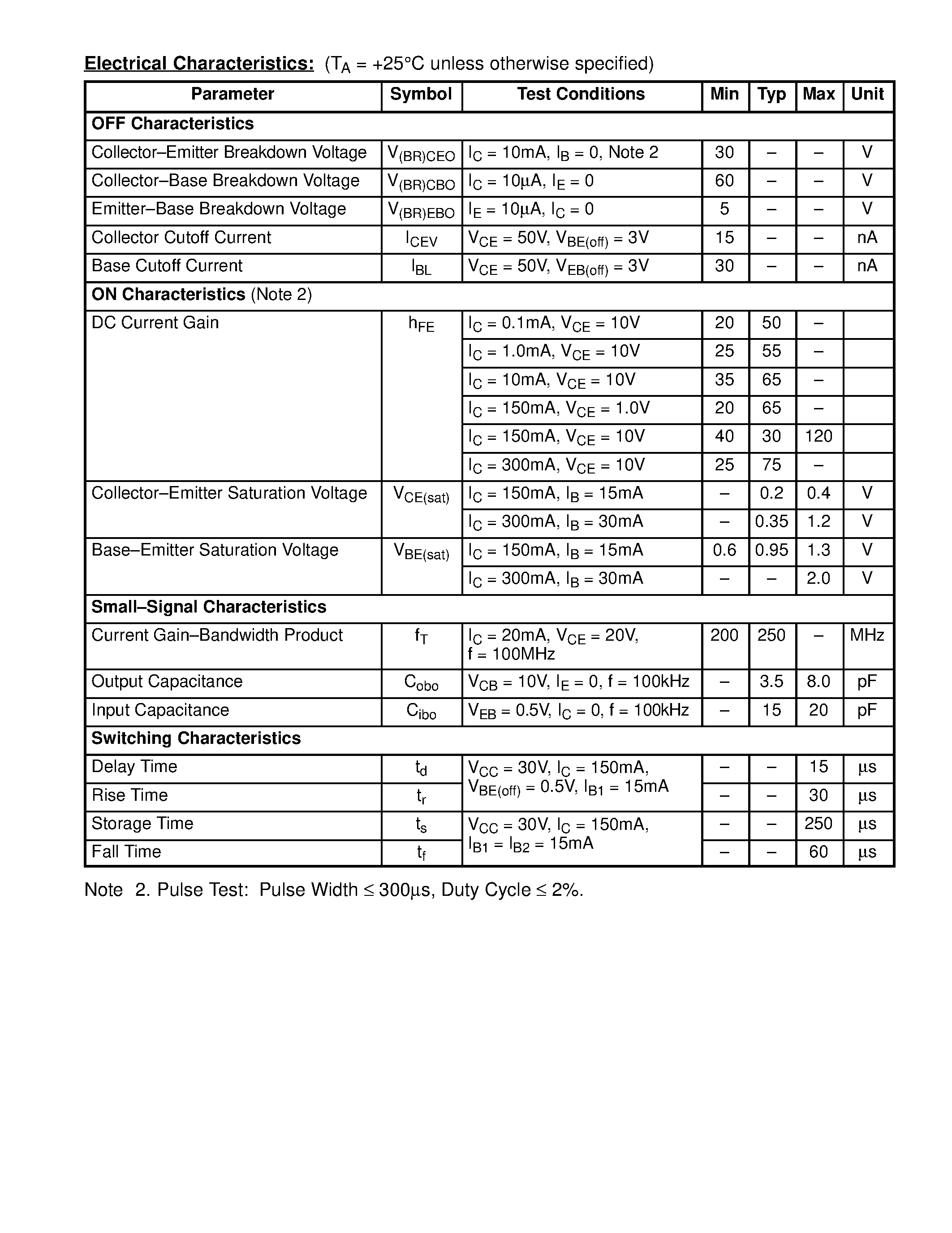 Datasheet NTE81 - Silicon NPN Transistor Dual Differential Amp / General Purpose Switch page 2