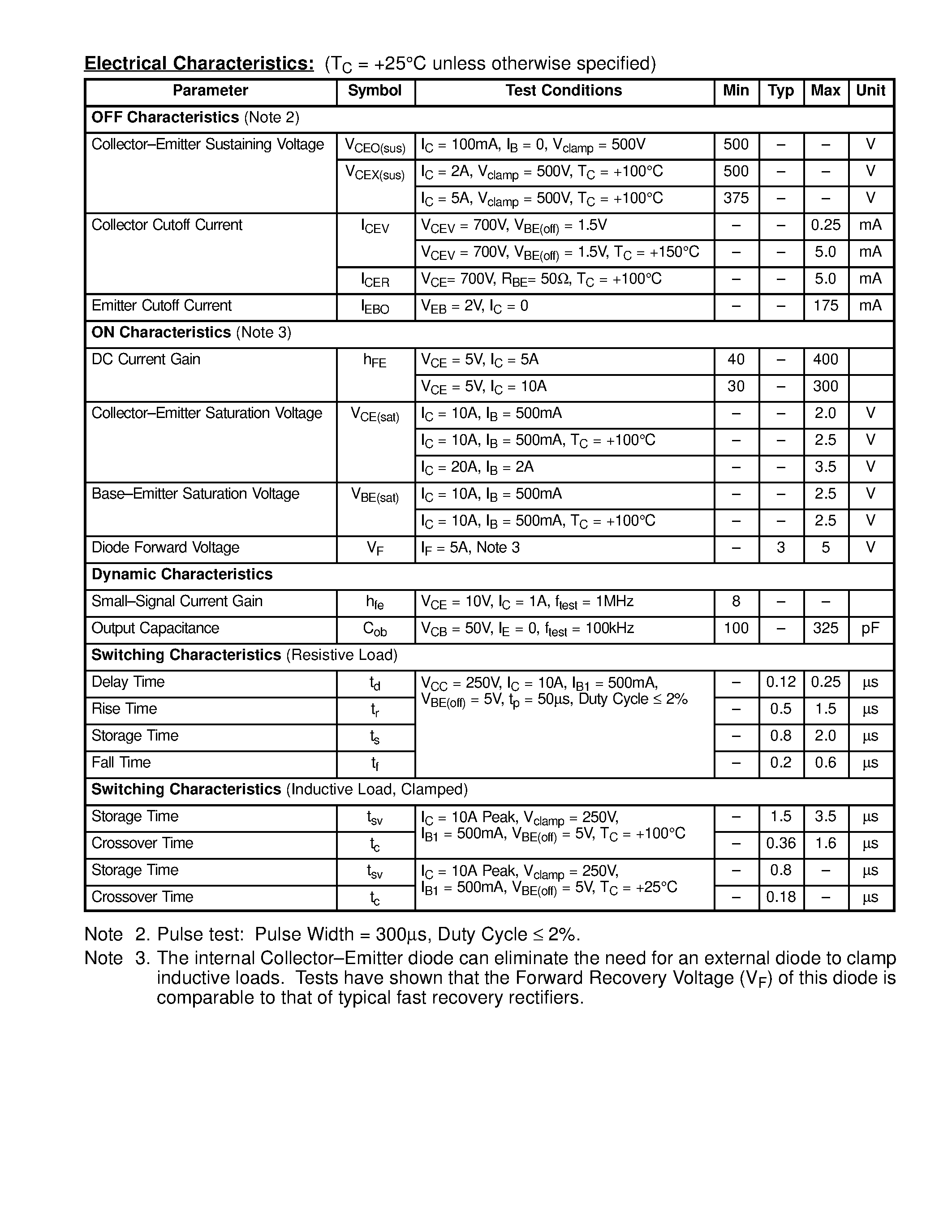 Datasheet NTE98 page 2 Datasheet NTE98 - Silicon NPN Transistor HV Darlington Power Amp / Switch page 2