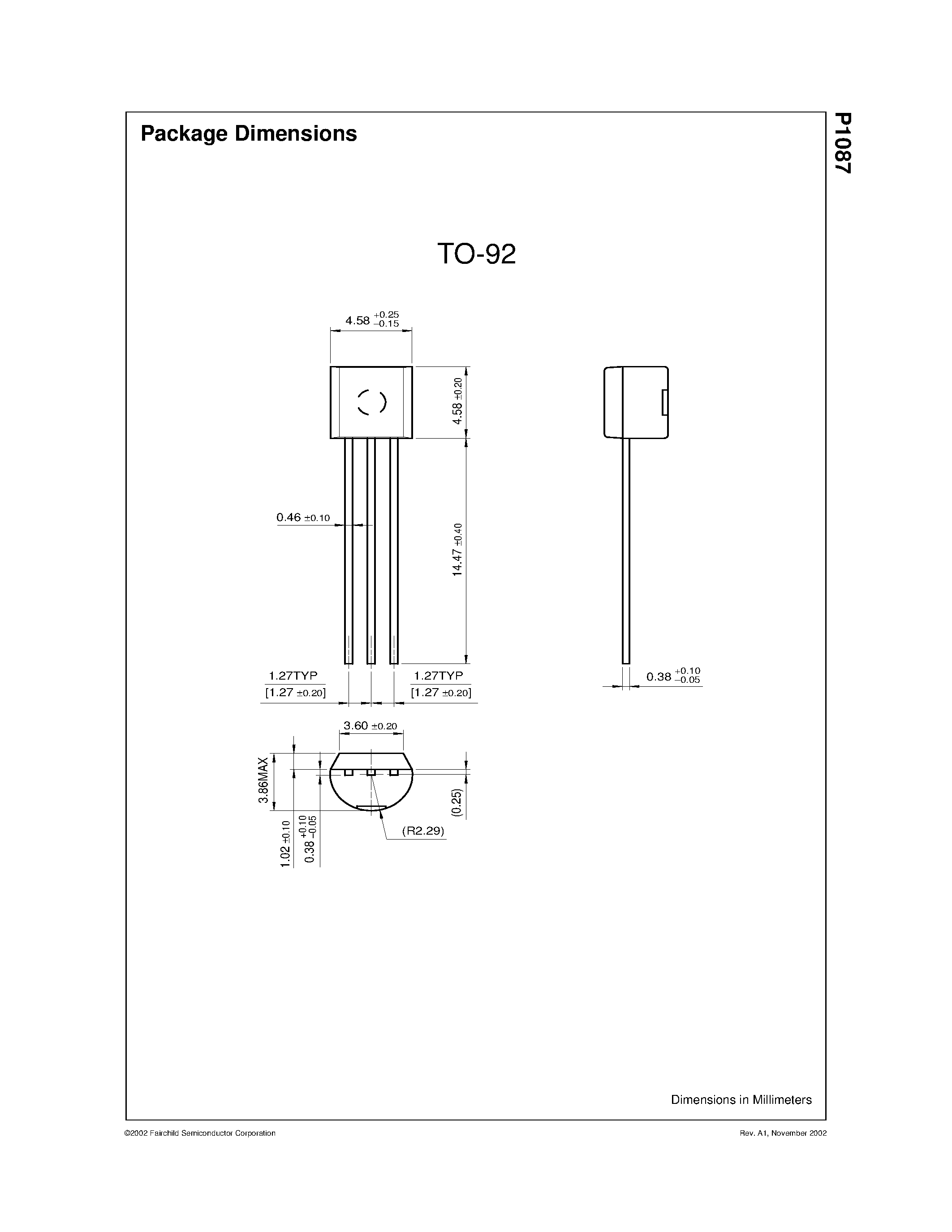 Datasheet P1087 - P-Channel Switch page 2
