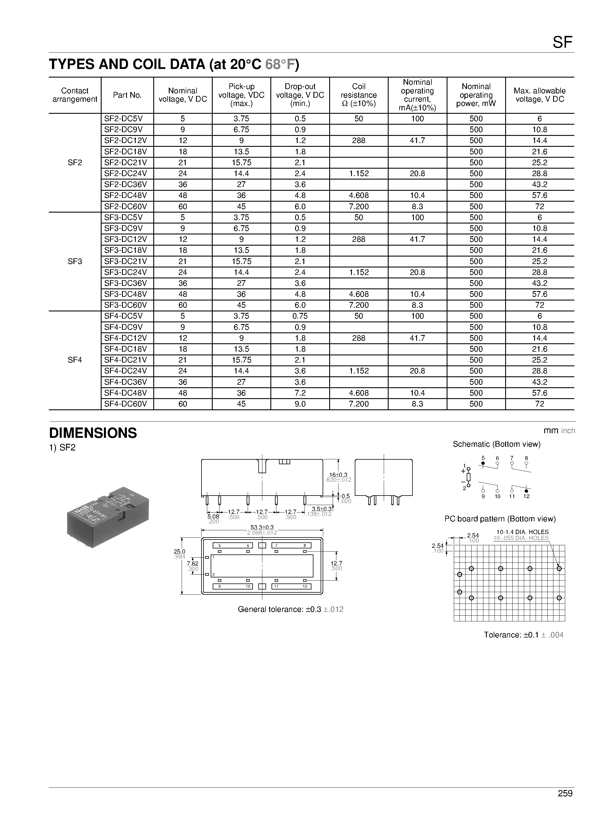 Datasheet SF4-DC9V - POLARISED / MONOSTABLE SAFETY RELAY with (mechanical linked) forced contacts operation page 2