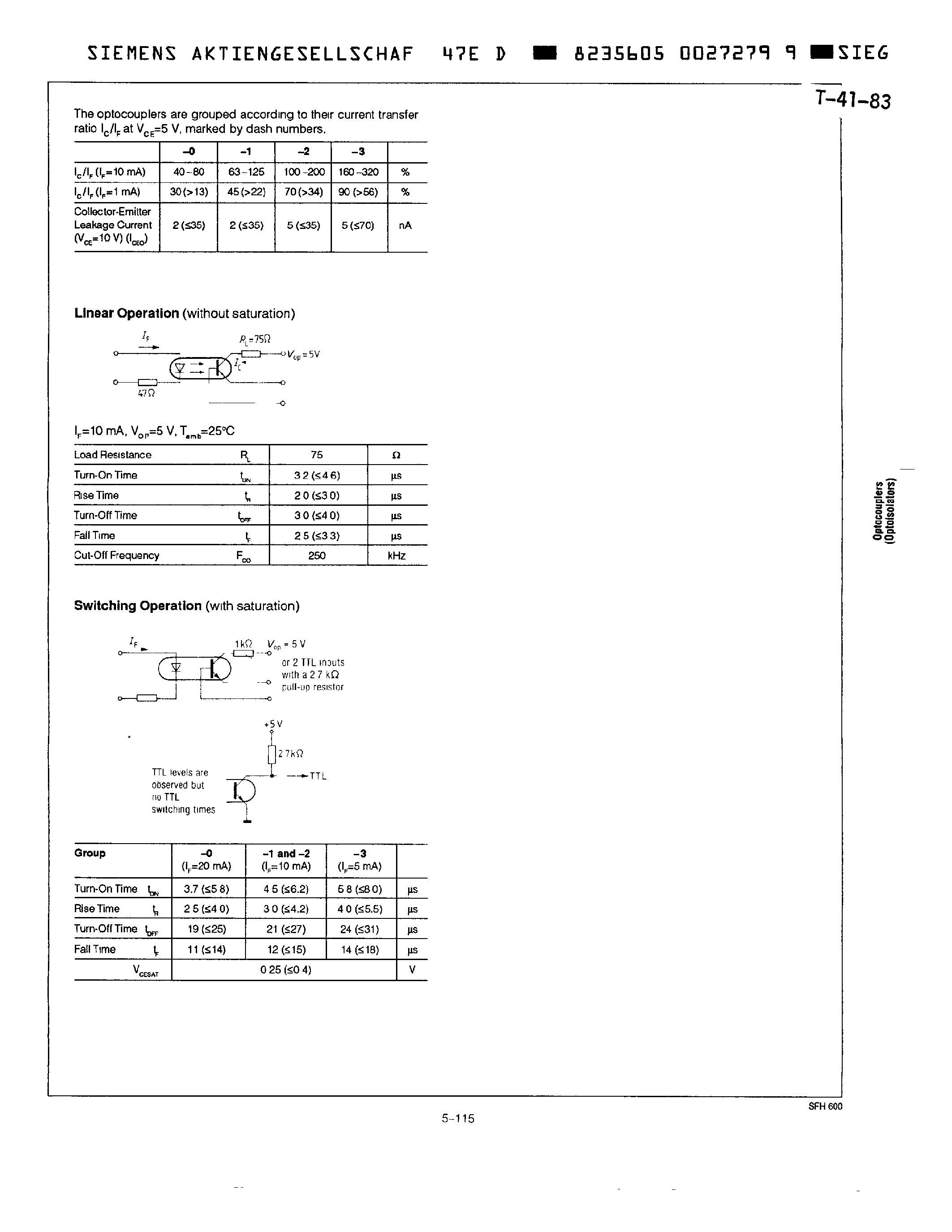 Datasheet SFH600-3 - TRIOS PHOTOTRANSISTOR OPTOCOUPLER page 2
