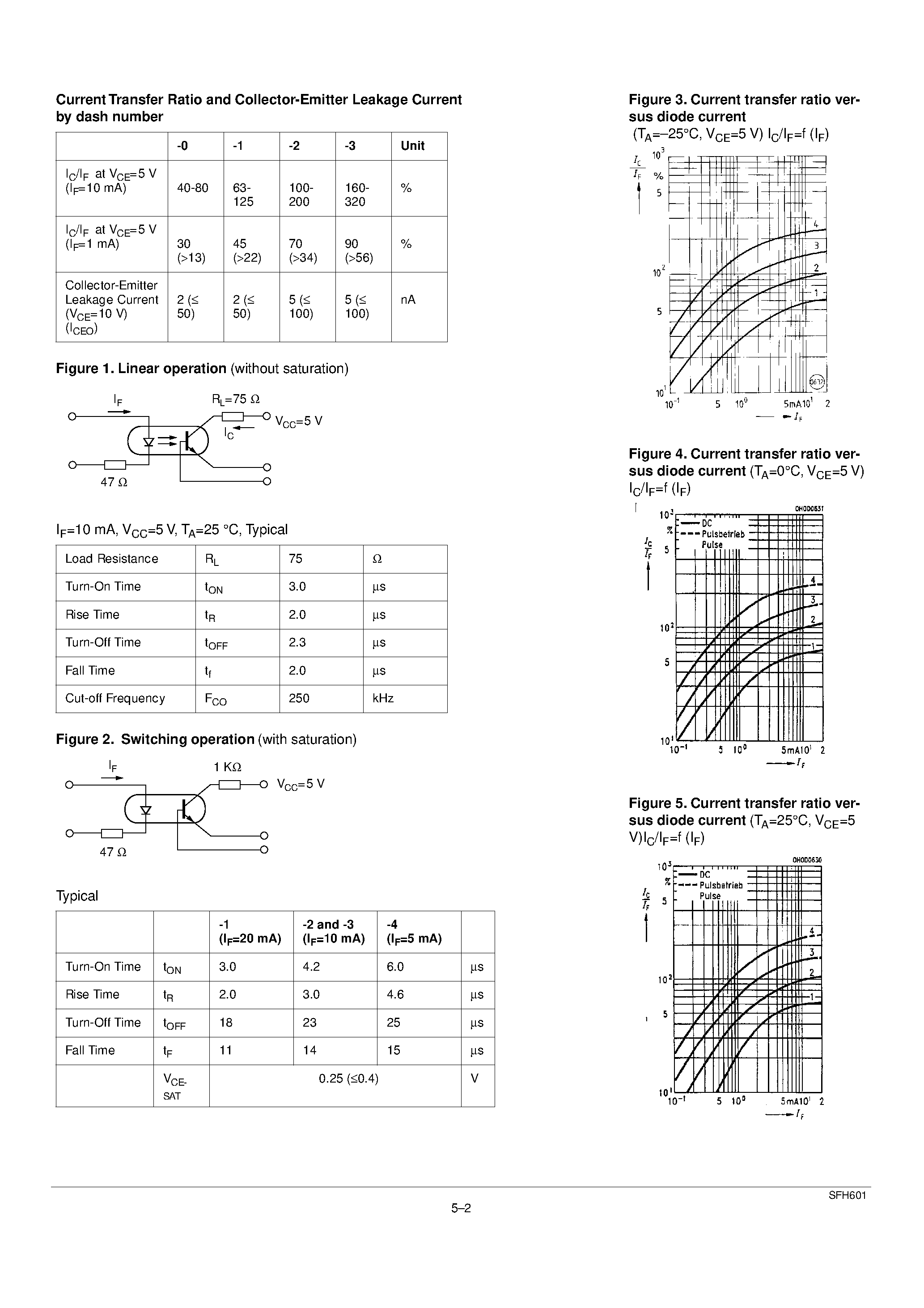 Datasheet SFH601-1 page 2 Datasheet SFH601-1 - PHOTOTRANSISTOR OPTOCOUPLER page 2