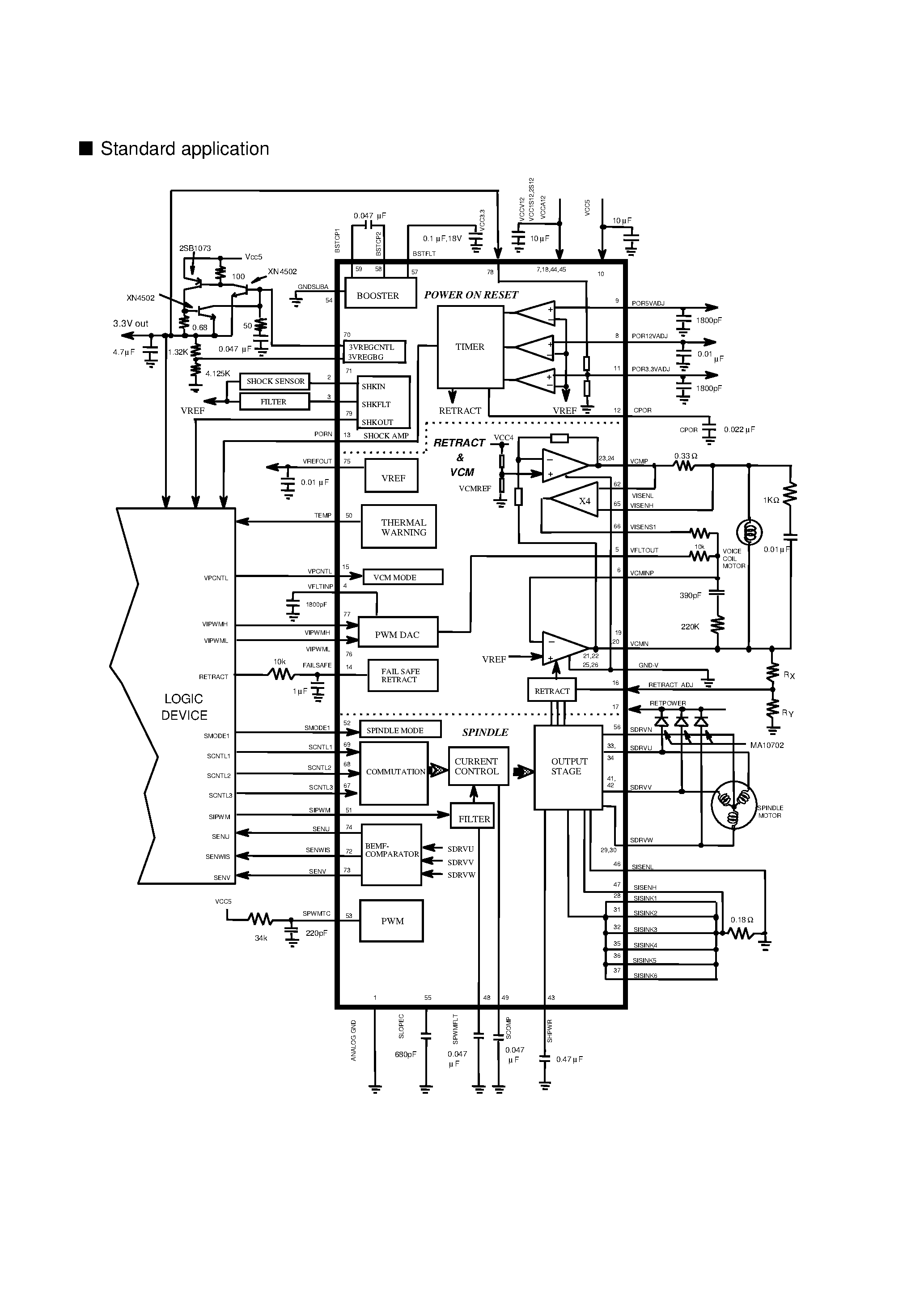 Datasheet AN8428GAK - Driver for 3.5inch HDD motor page 2