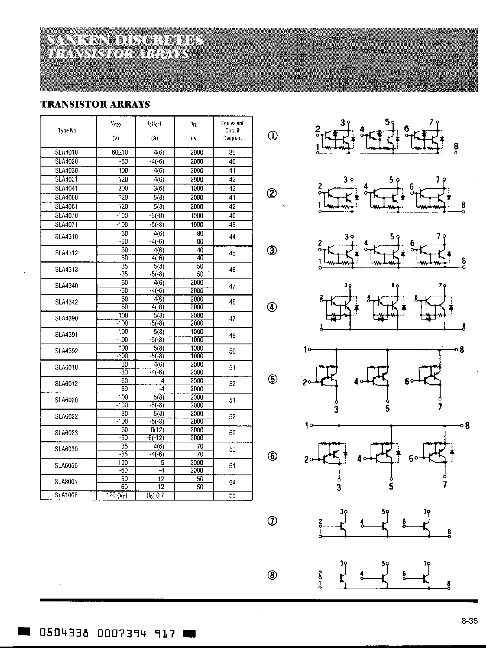 Datasheet STA341M page 2 Datasheet STA341M - Transistor Arrays page 2