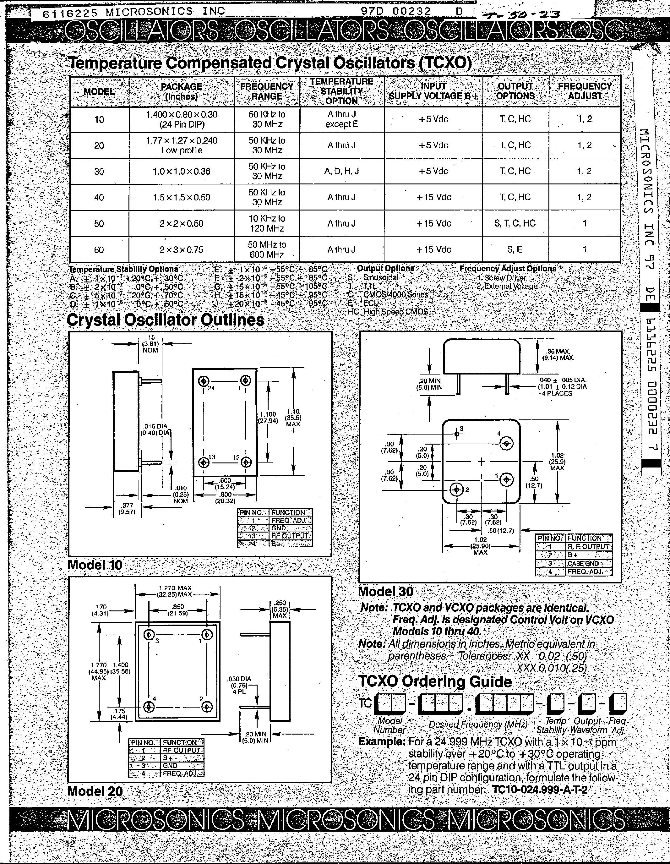 Даташит на микросхему TC20-x страница 1 Даташит TC20-x - Peripheral IC страница 1