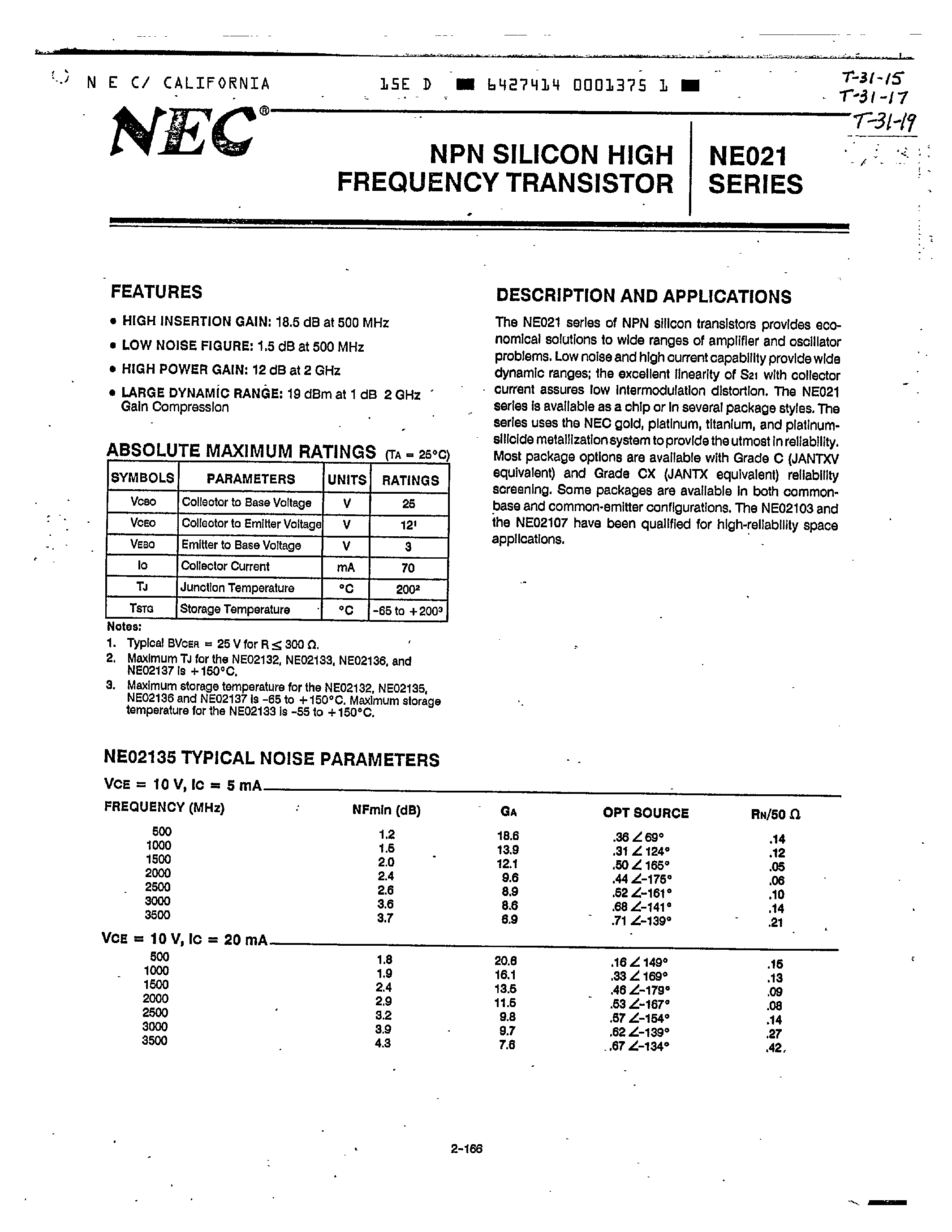 Datasheet 2SC2369 - NPN SILICON HIGH FREQUNY TRANSISTOR page 1