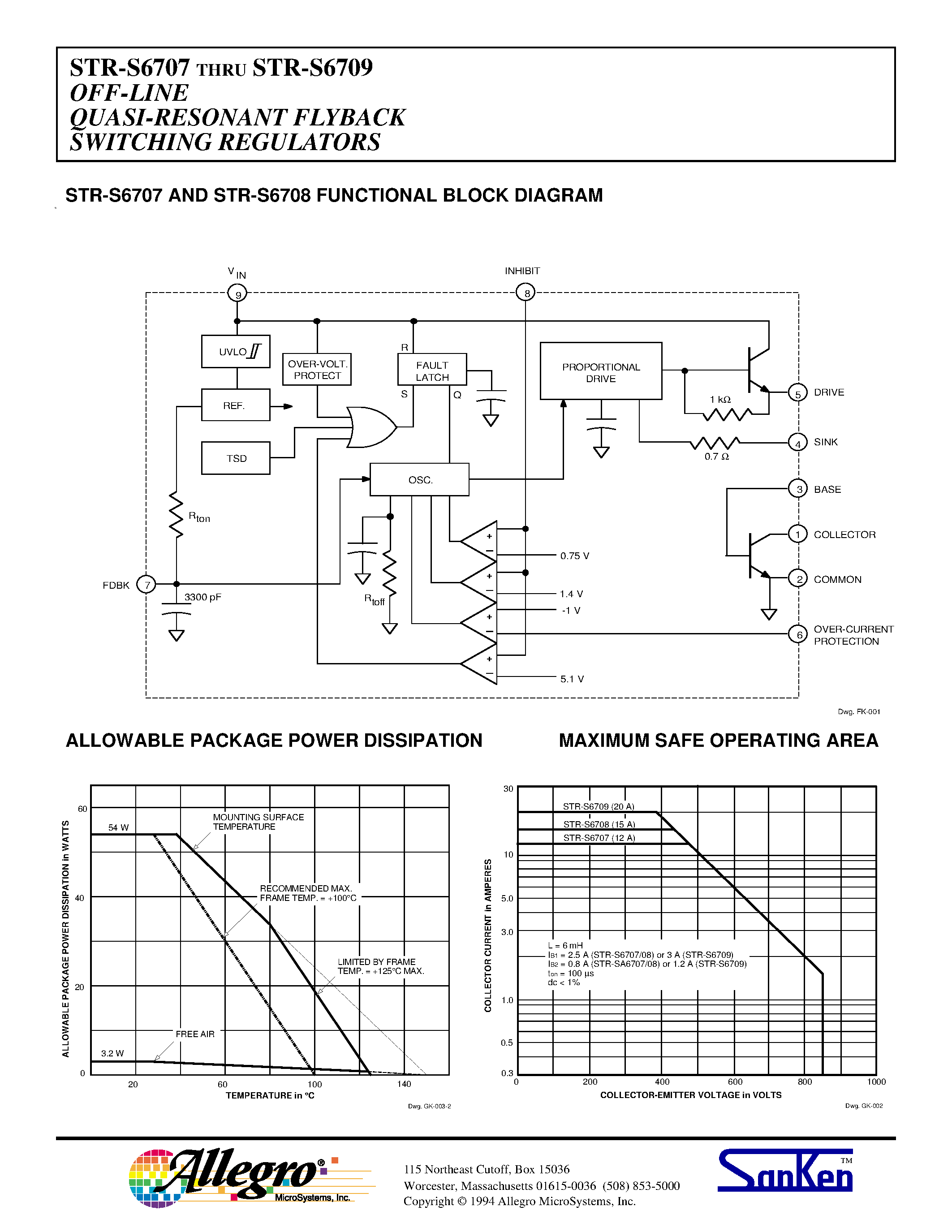 Даташит на микросхему STRS6708 страница 2 Даташит STRS6708 - OFF-LINE SWITCHING REGULATORS - WITH BIPOLAR SWITCHING TRANSISTOR страница 2