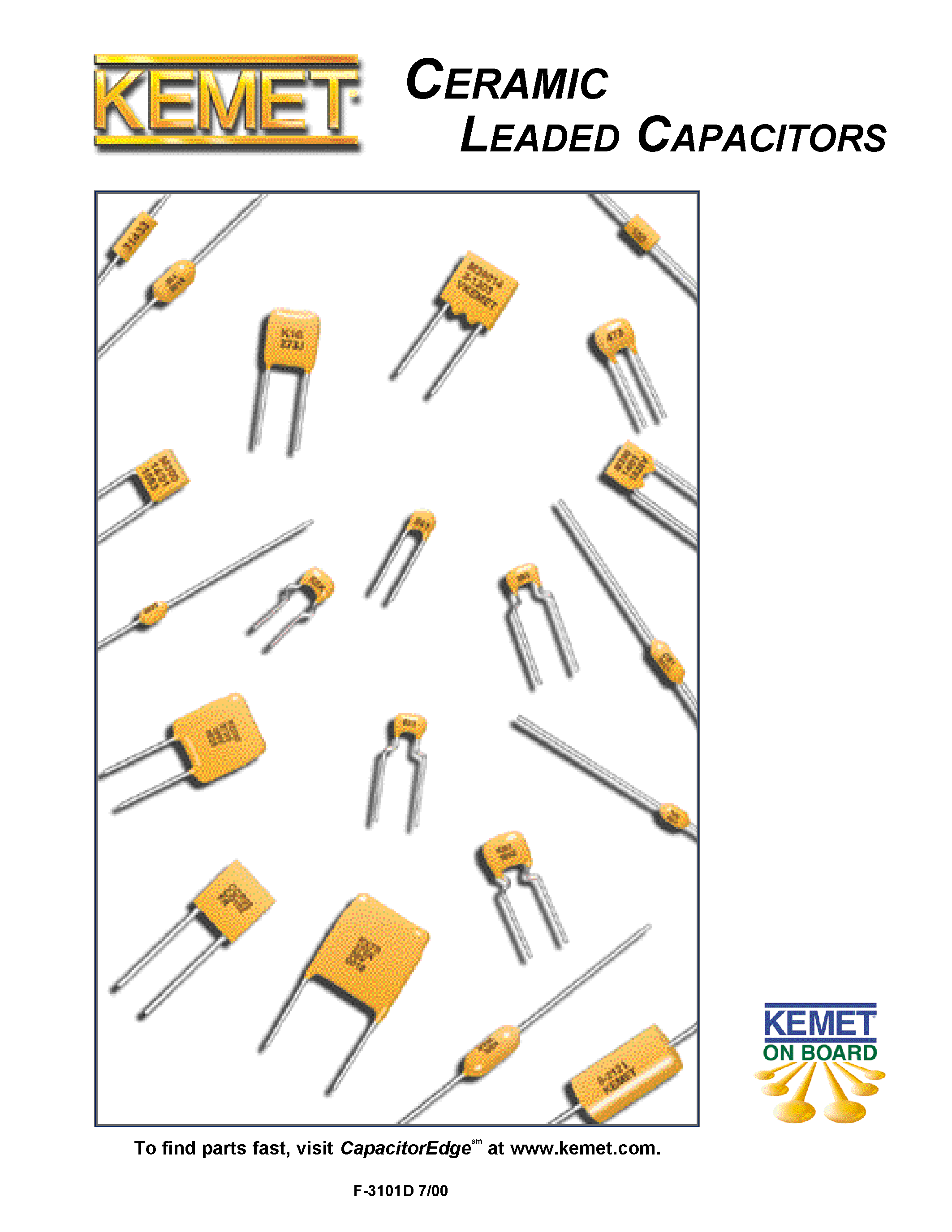 Datasheet CK05BX331 page 1 Datasheet CK05BX331 - Ceramic Leaded Capacitors page 1