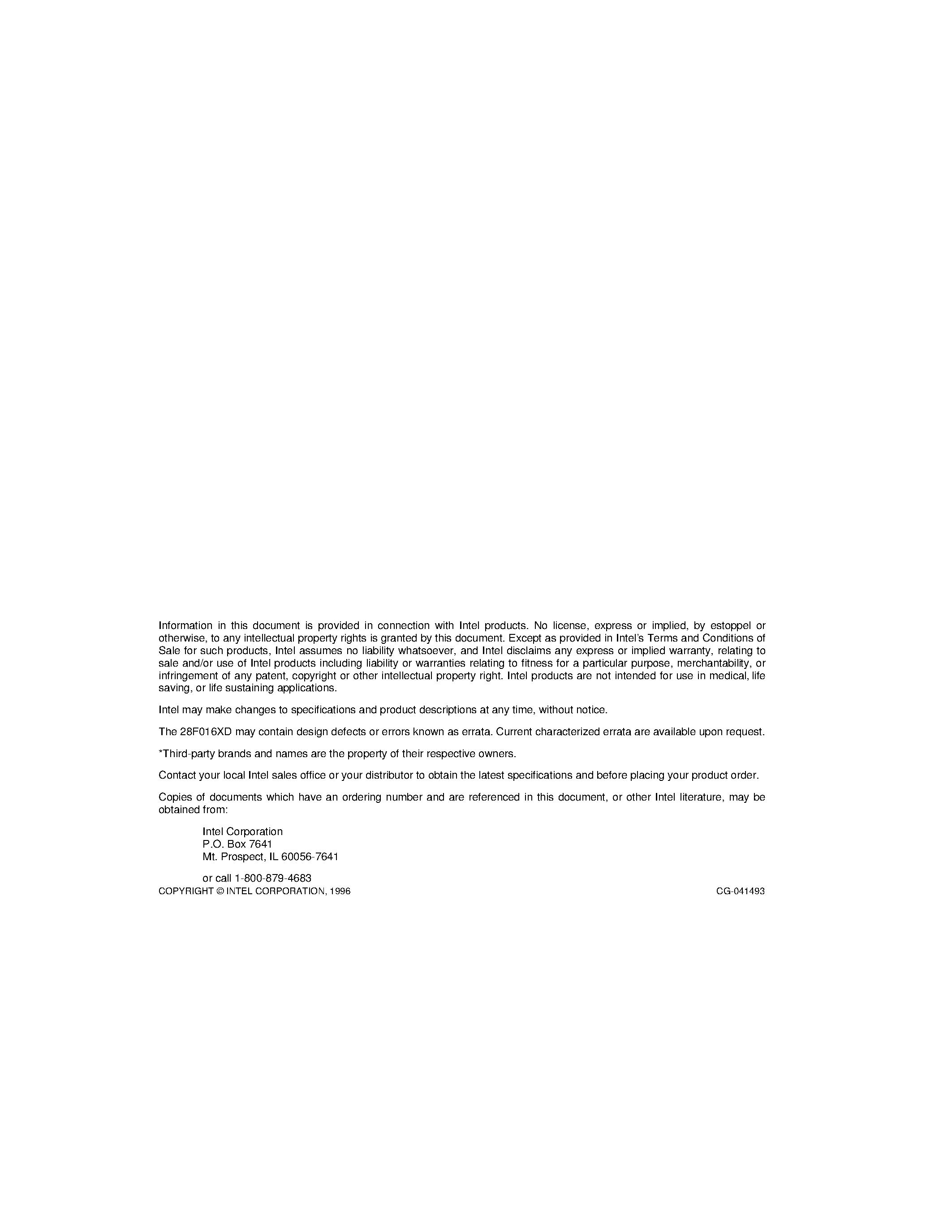 Datasheet 28F016XD - 16-MBIT (1 MBIT x 16) DRAM-INTERFACE FLASH MEMORY page 2