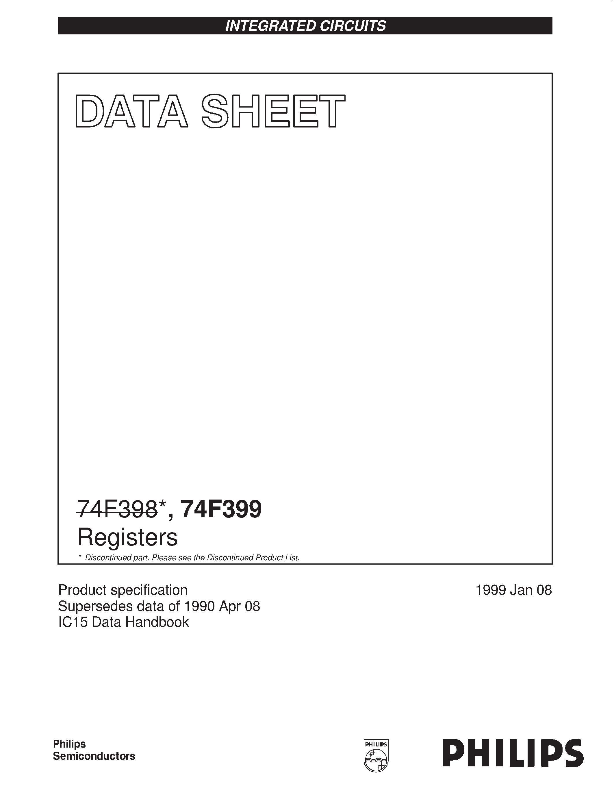 Datasheet 74F398 - Registers page 1