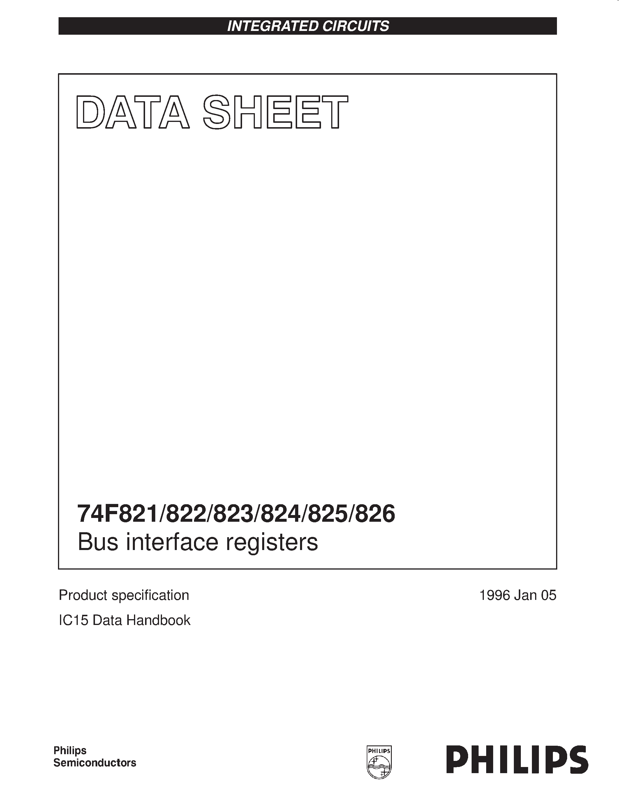 Datasheet 74F824 - Bus interface registers page 1