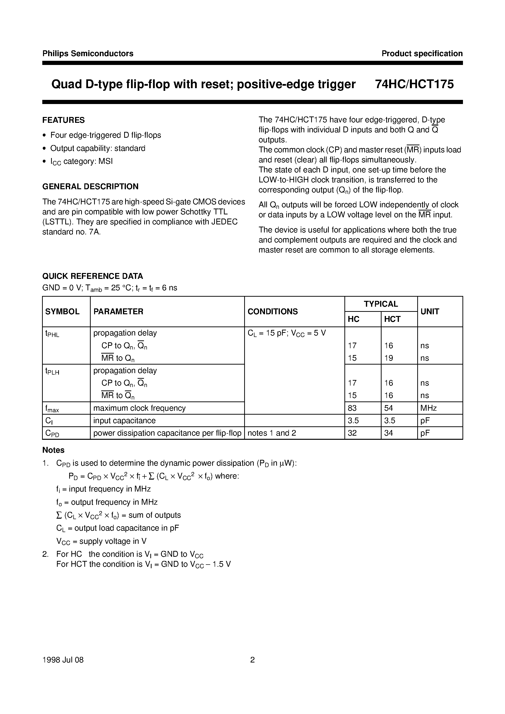 Даташит 74HC181D - 4-bit arithmetic logic unit страница 2