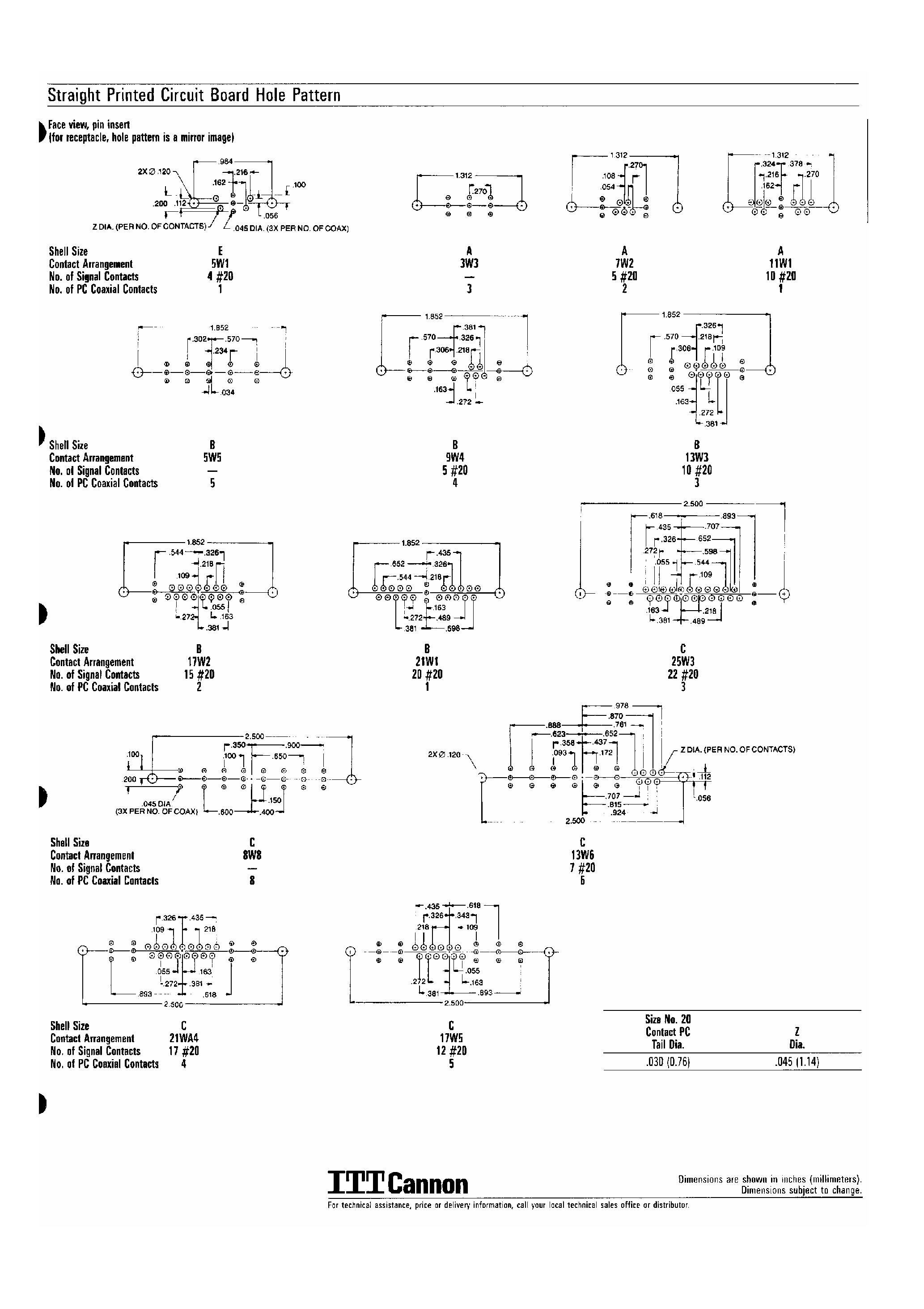 Datasheet DEMZ5Xxxx - Combo D - PCB Mounting page 2