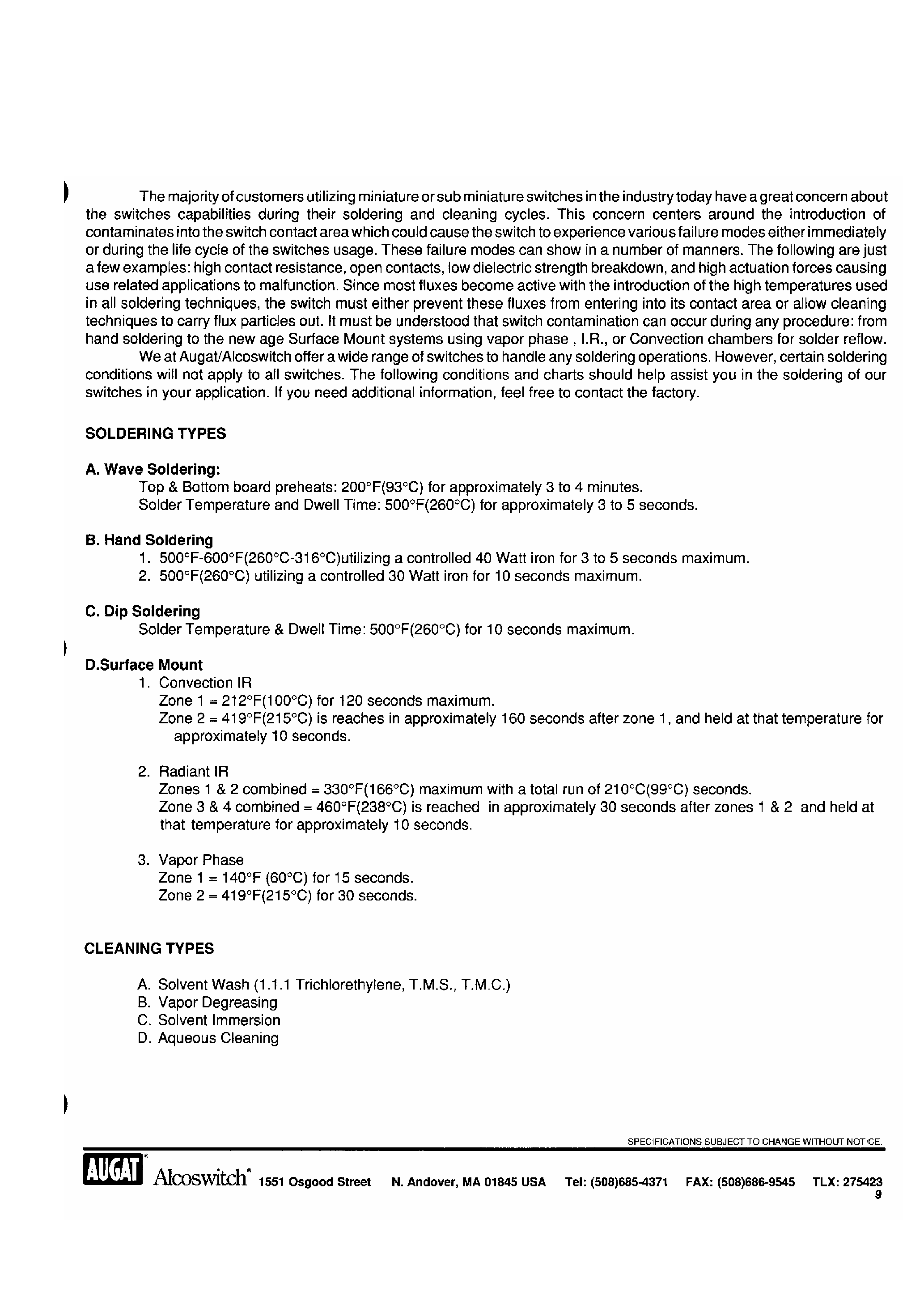 Datasheet MPA206 page 2 Datasheet MPA206 - Pushbutton Switch page 2