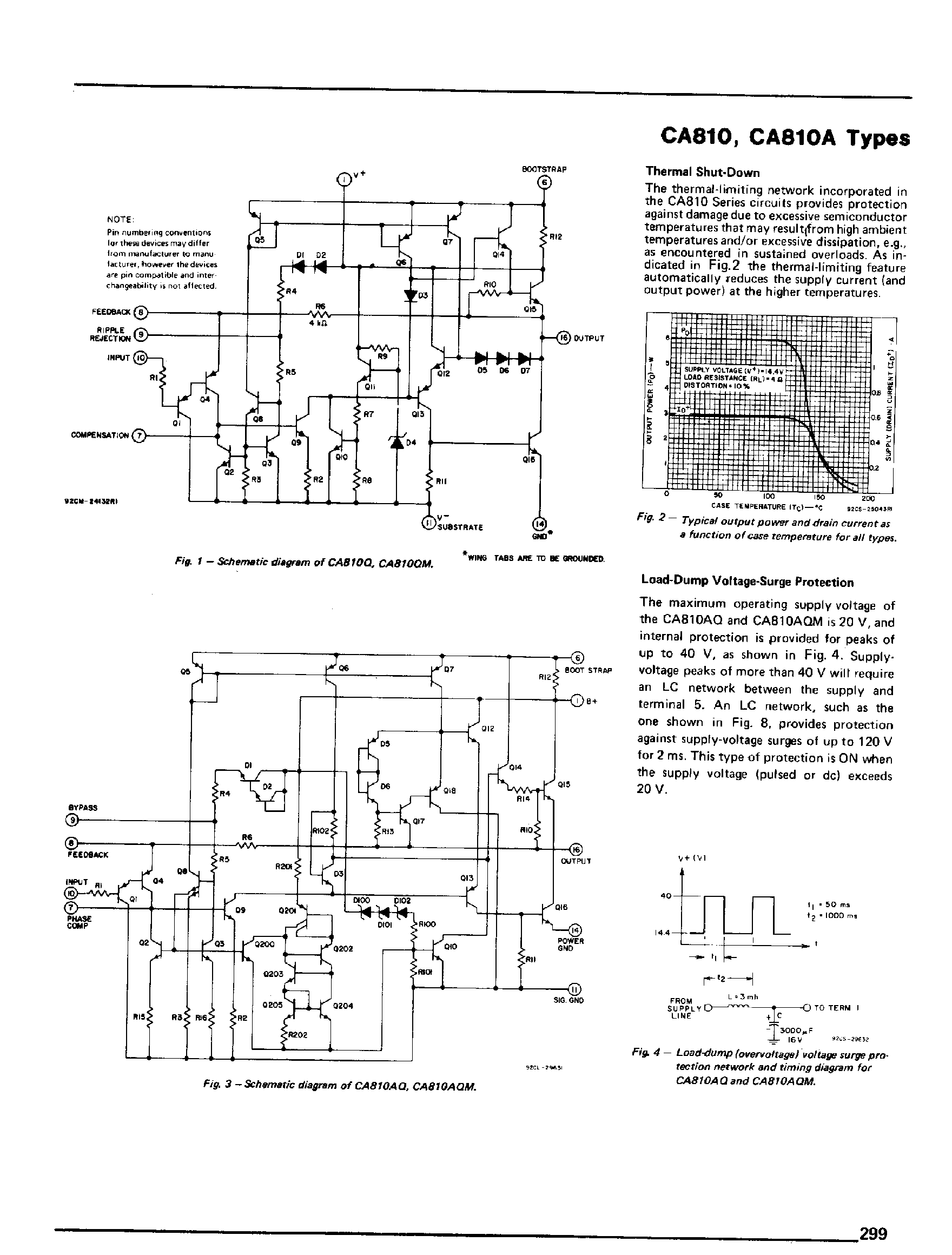Datasheet CA810 - 7 Watt Audio Power Amplifier with Thermal Shut-Down page 2