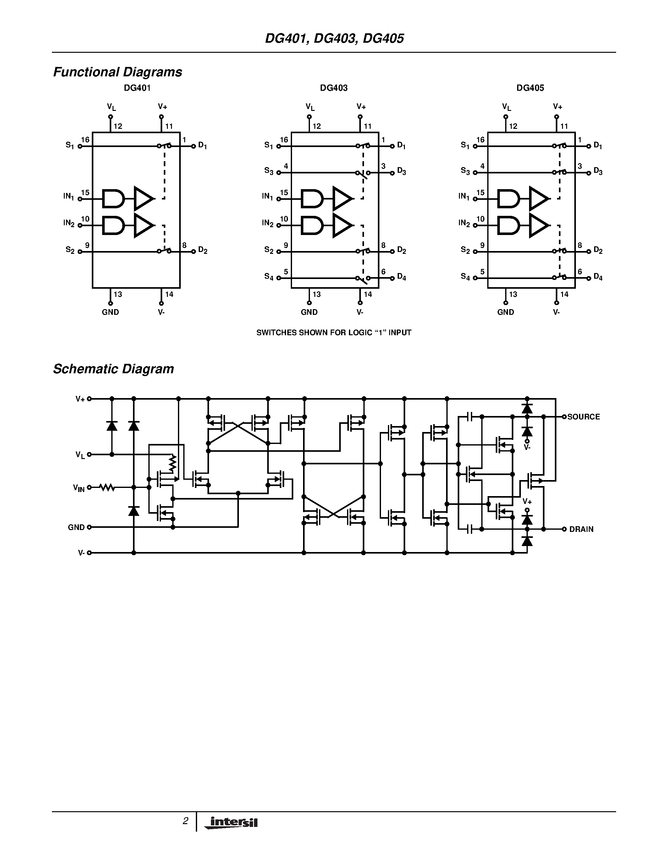 Даташит на микросхему DG405DY страница 2 Даташит DG405DY - Monolithic CMOS Analog Switches страница 2