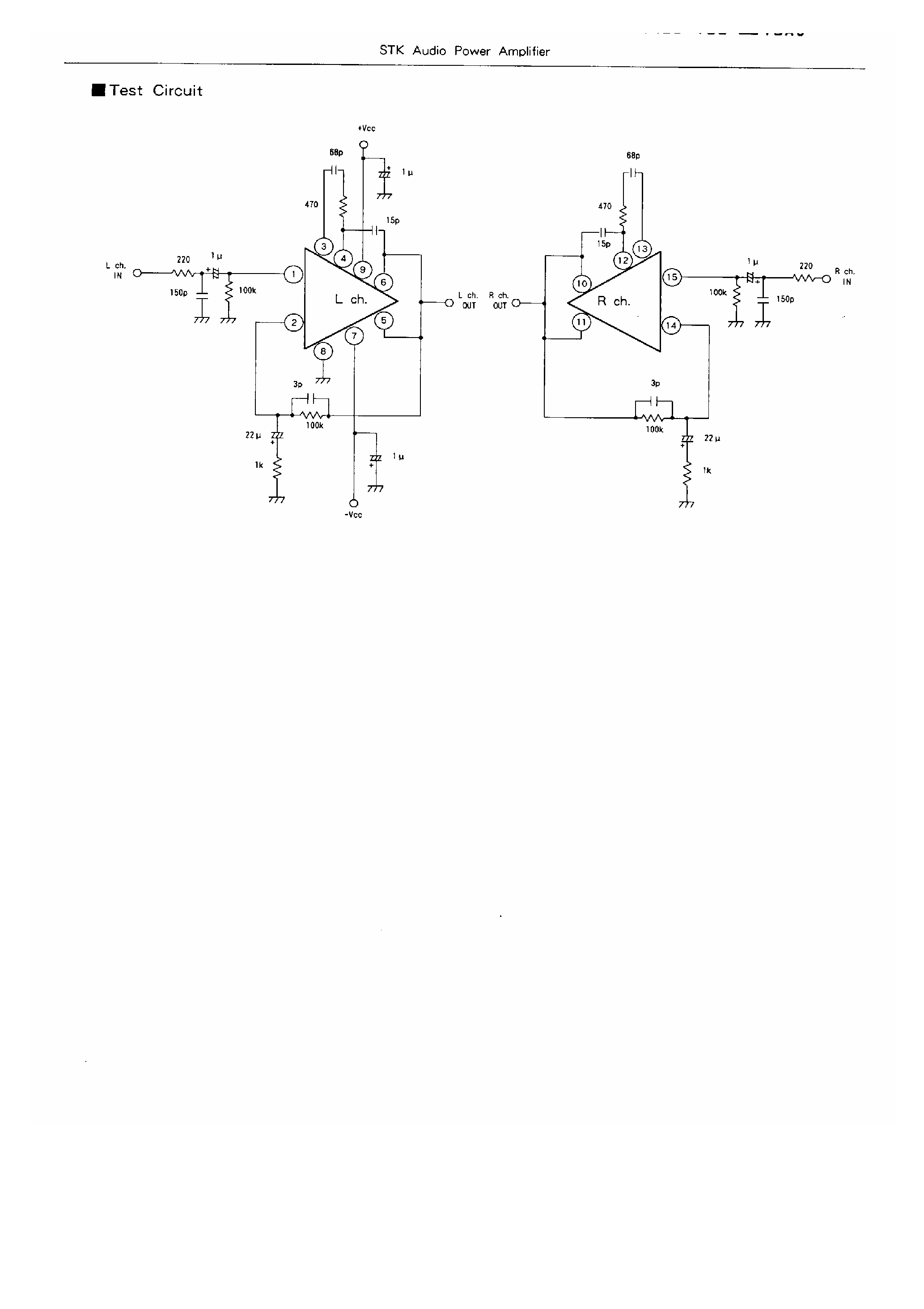 Даташит на микросхему STK3042 страница 2 Даташит STK3042 - AUDIO POWER AMPLIFIER страница 2