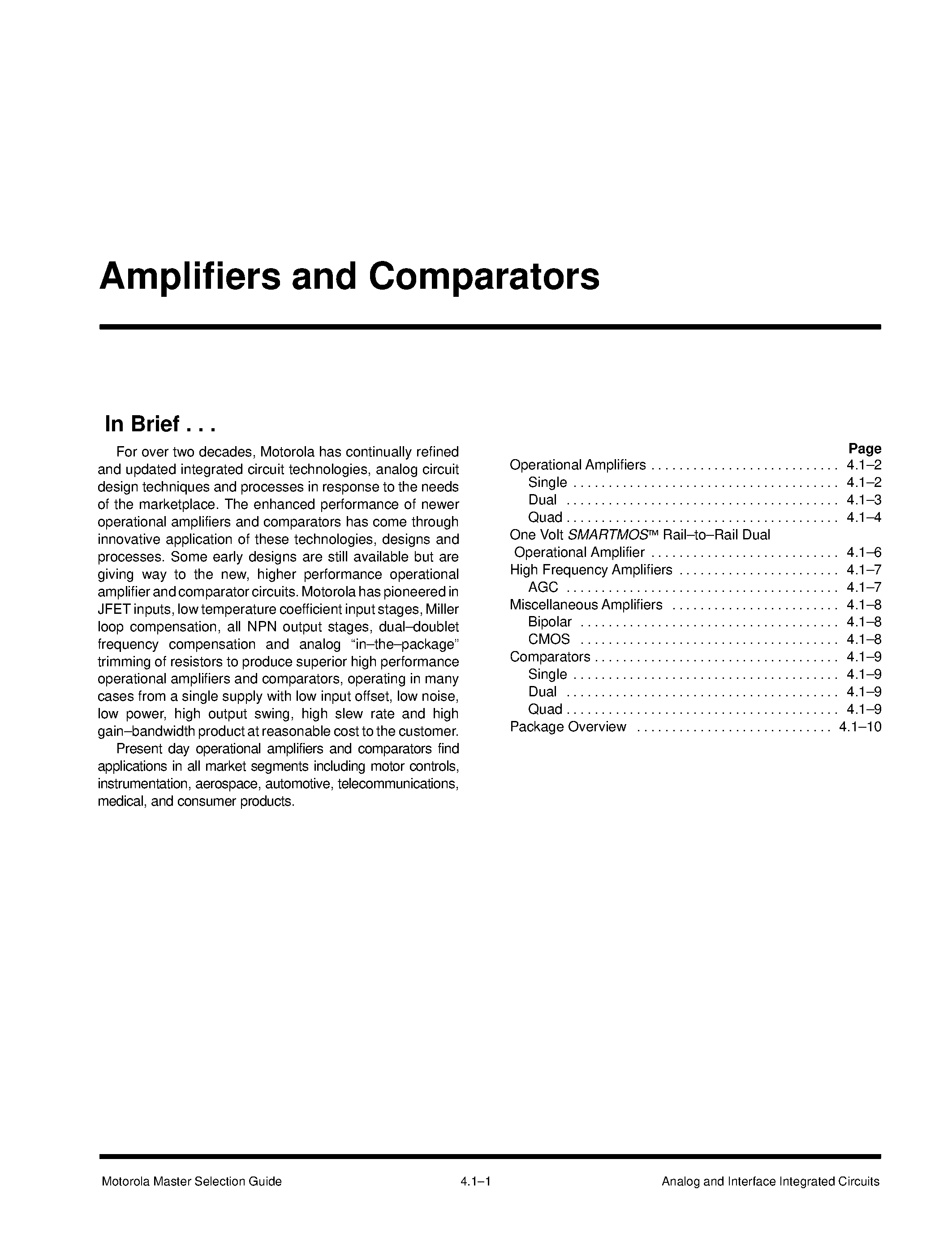 Datasheet MC33502 page 1 Datasheet MC33502 - LOW VOLTAGE RAIL-TO-RAIL DUAL OPERATIONAL AMPLIFIER page 1