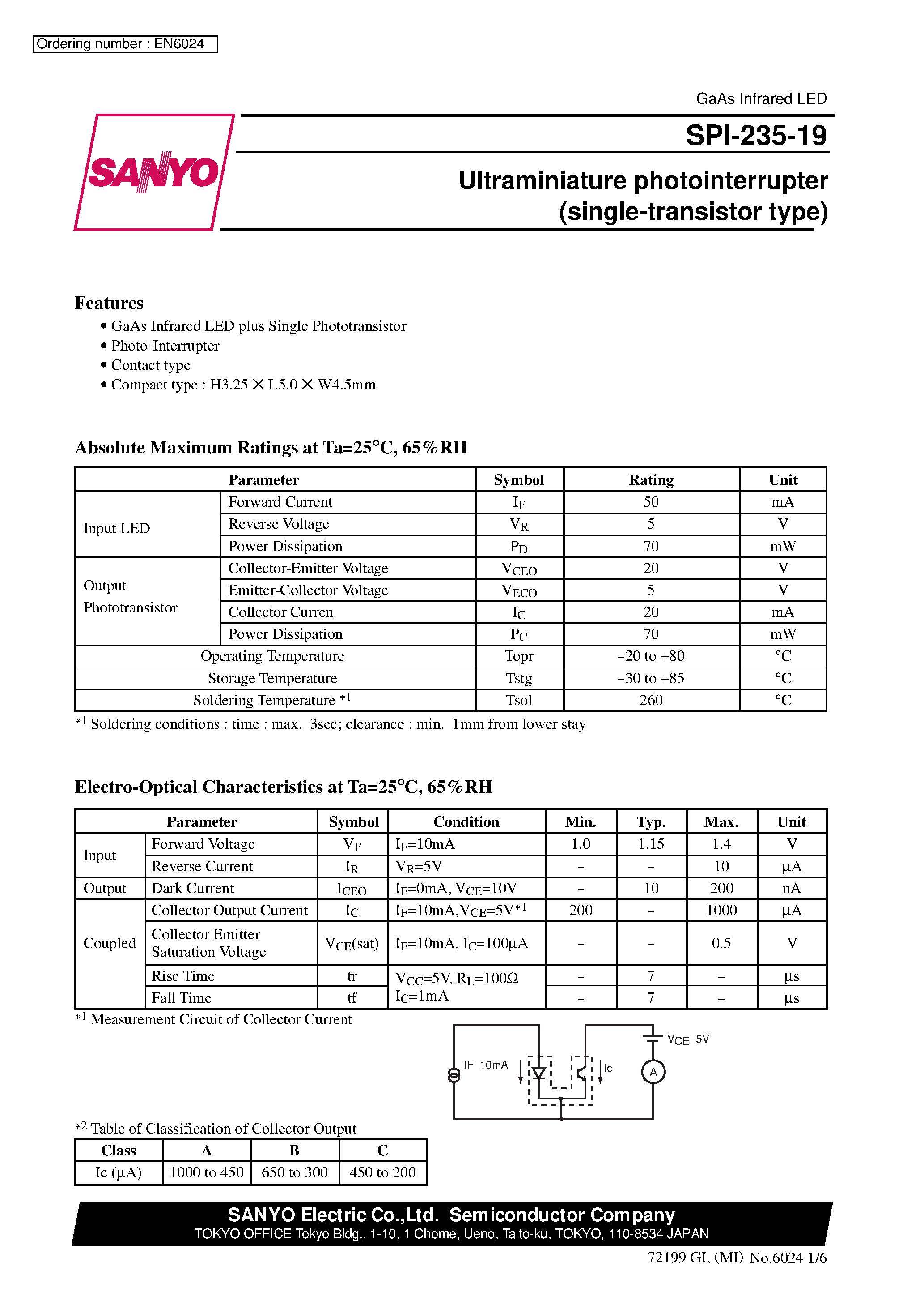 Datasheet SPI-235-19 page 1 Datasheet SPI-235-19 - page 1