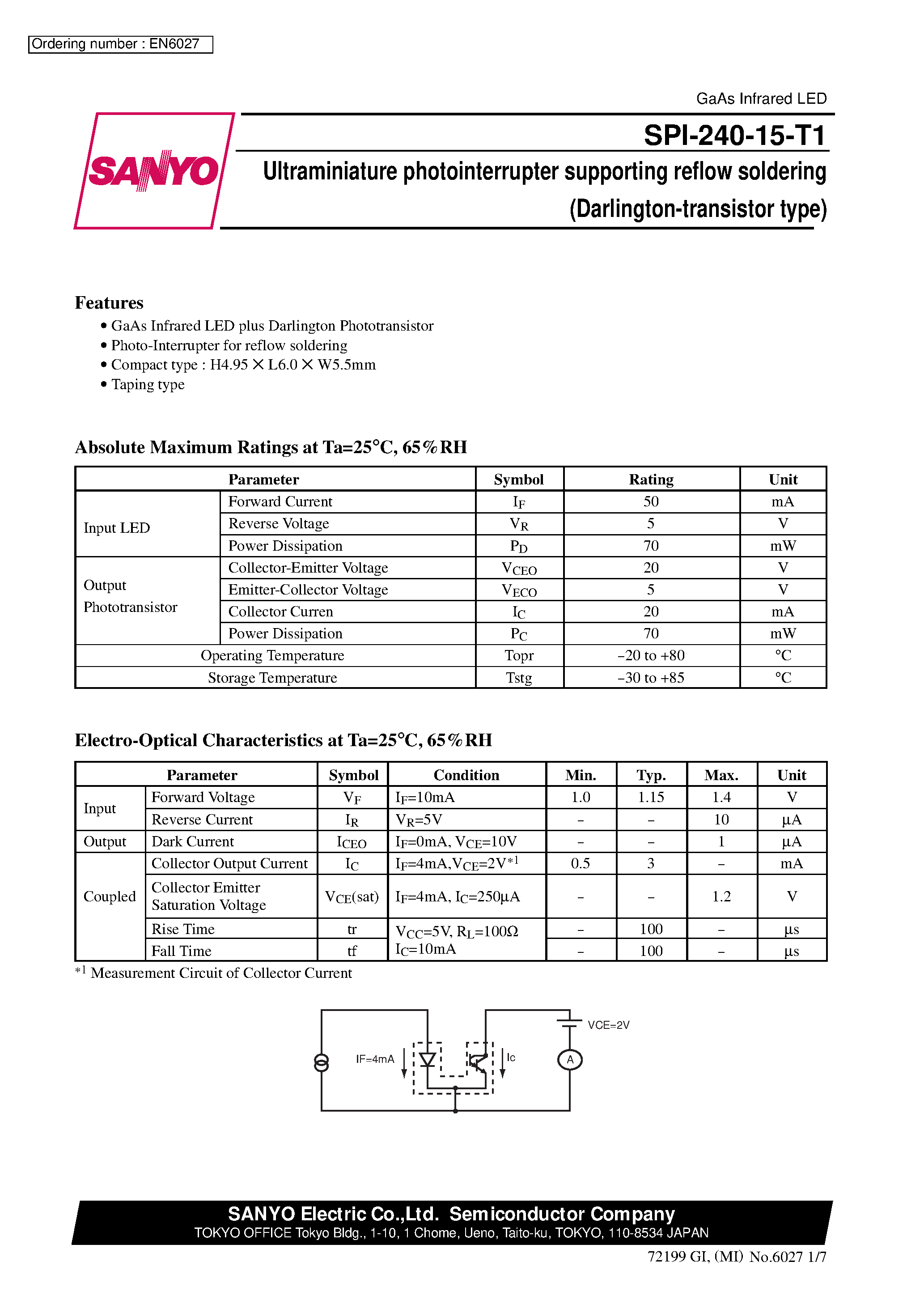 Datasheet SPI-240-15-T1 page 1 Datasheet SPI-240-15-T1 - page 1