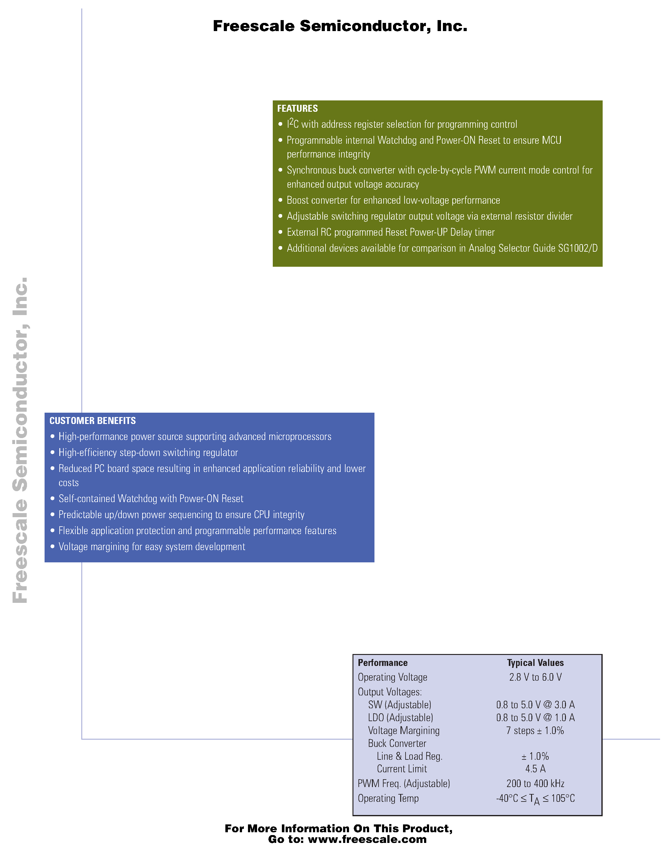 Даташит MC33702 - Microprocessor Power Supply страница 2