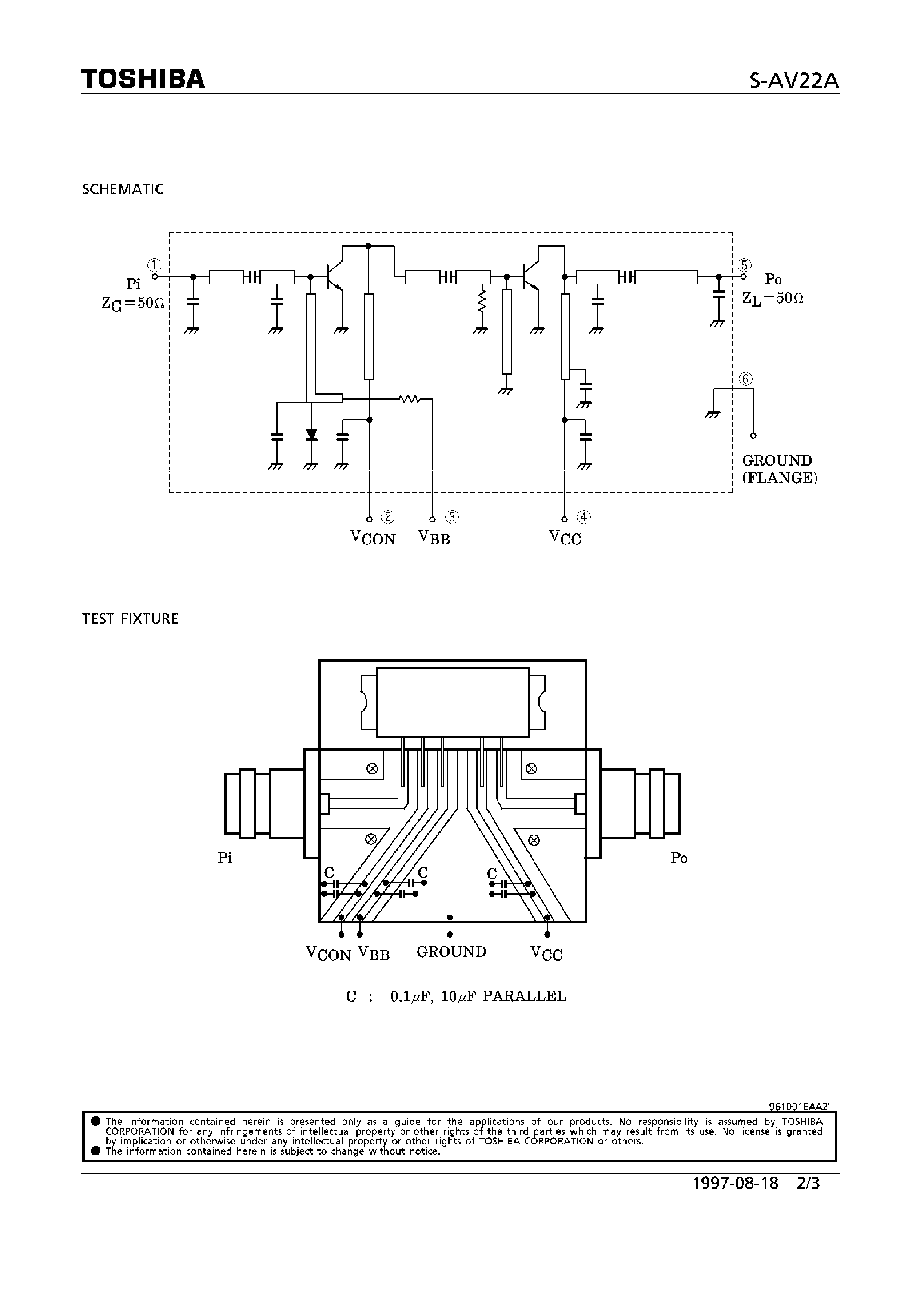 Datasheet S-AV22A - RF Power Amplifier Module page 2